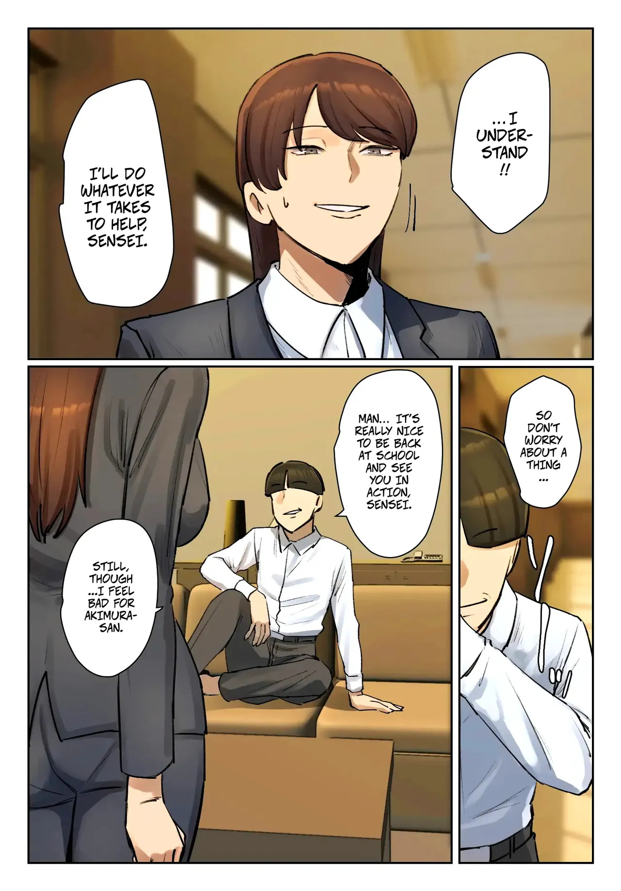 Strip Down To Your Underwear And Appologize To Your Student -- Seito No Shitagi O Tsukete Shazai Shiro page 36