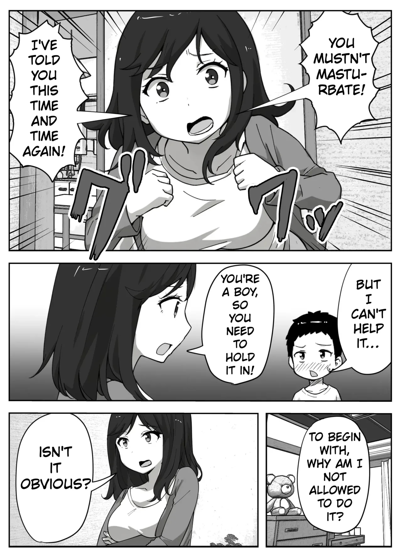 The Story Of A Single Mom Who Wants To Forbid Her Son From Masturbating page 5