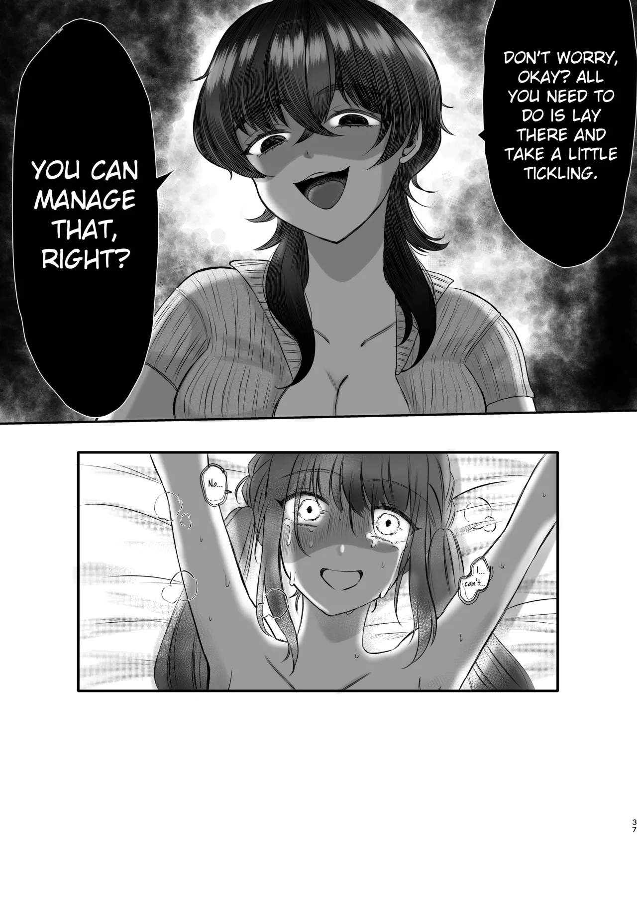 Tickle Endurance Lesson For The Cocky Girl: It Won't Stop Until You Follow The Script To The Letter! page 38