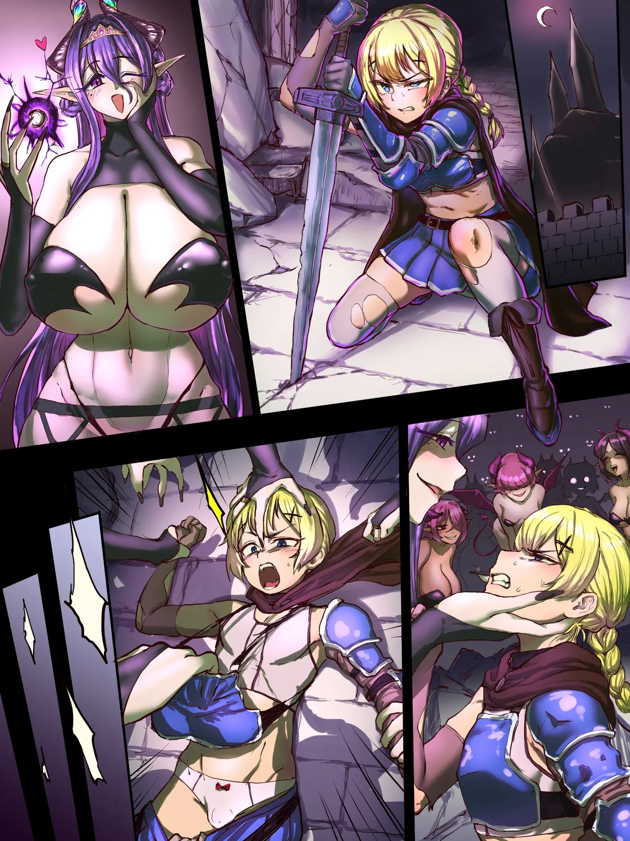 A Boy Adventurer Who Is Defeated By The Succubus Queen And Subjected To Forced Gay Training page 1