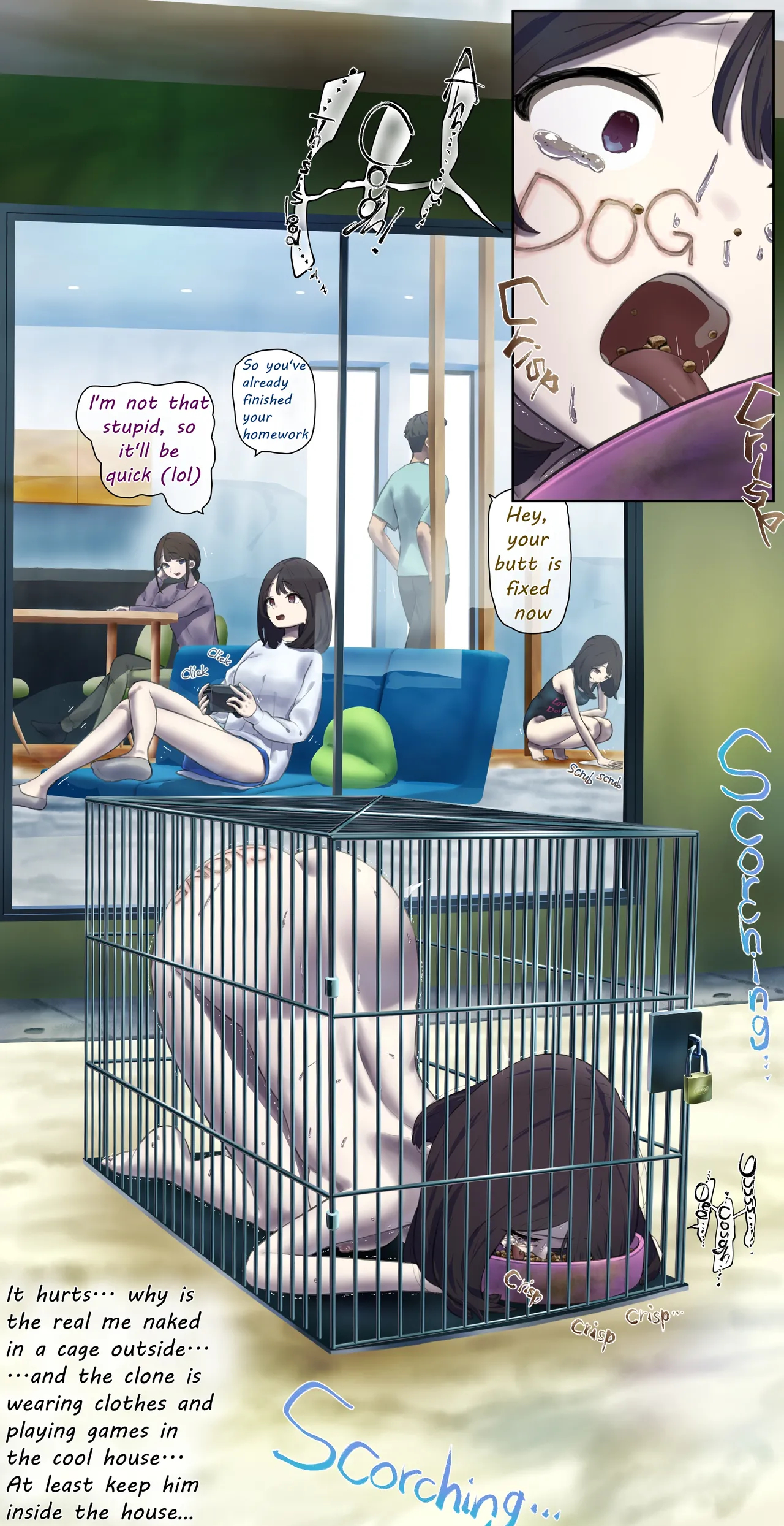 A Daughter Living With Her Human Livestock Clones page 8