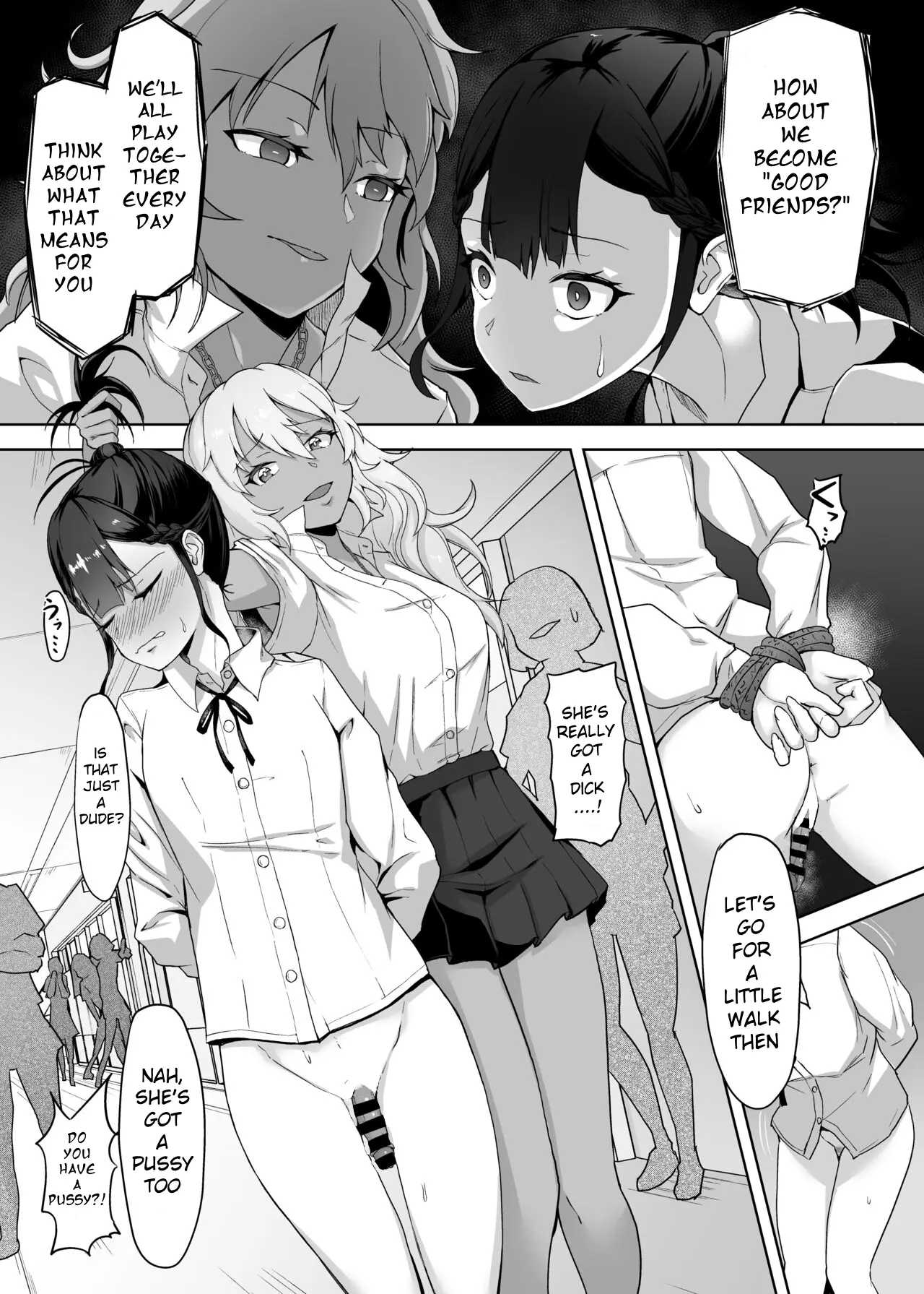 A Gyaru Who Bullies A Futanari High School Girl page 13