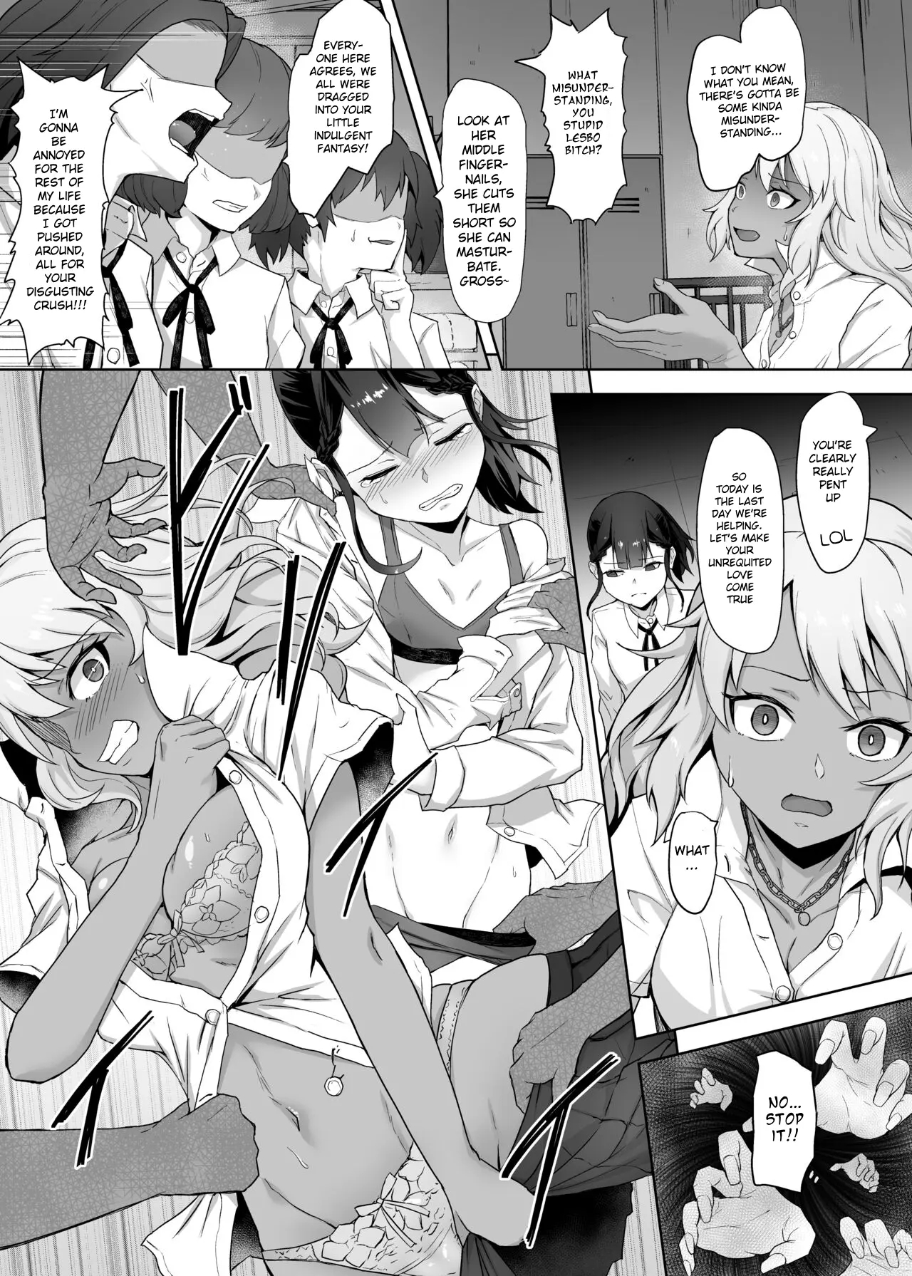 A Gyaru Who Bullies A Futanari High School Girl page 28