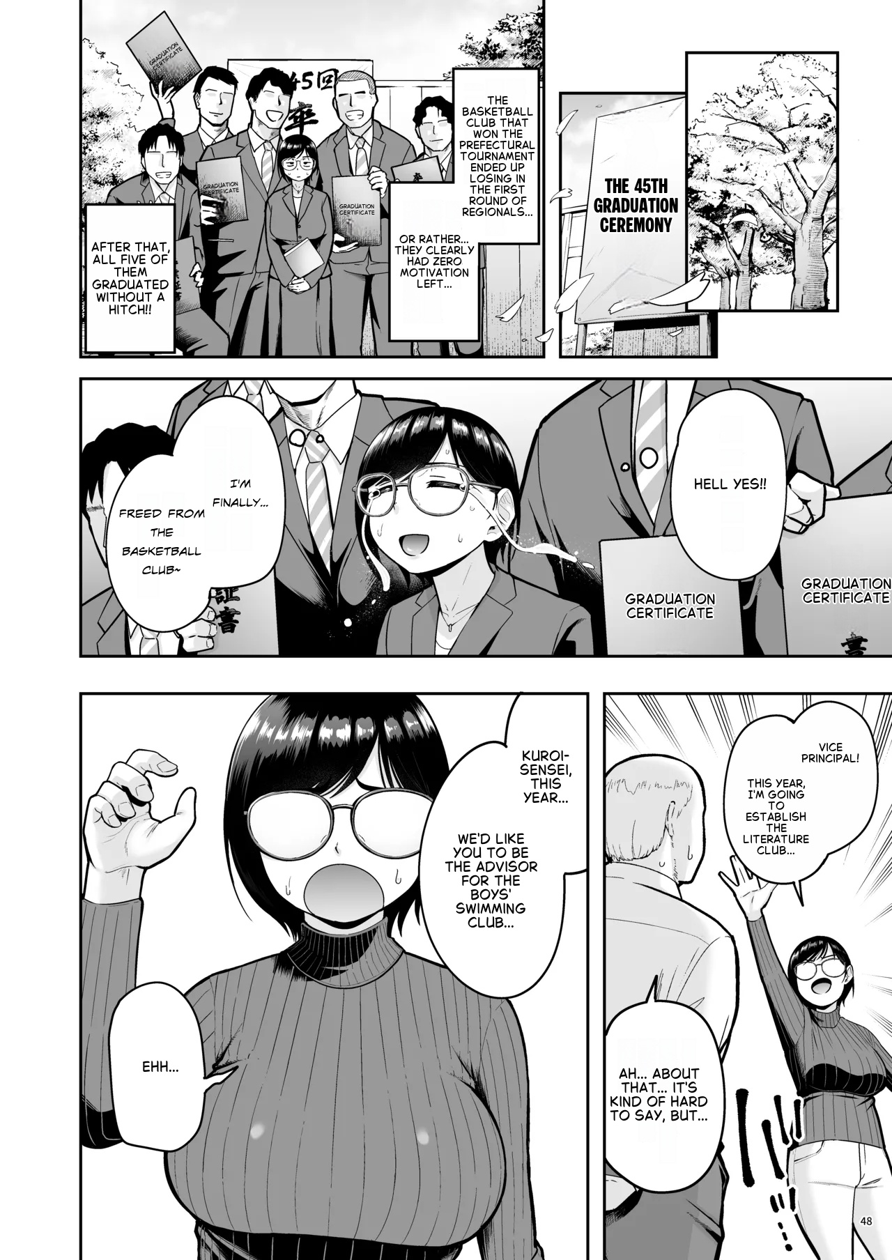 Arothir Dokushin Josei Kyoushi Wa Shishunki Danshi Nanka Yori Tamattenda Yo! page 47
