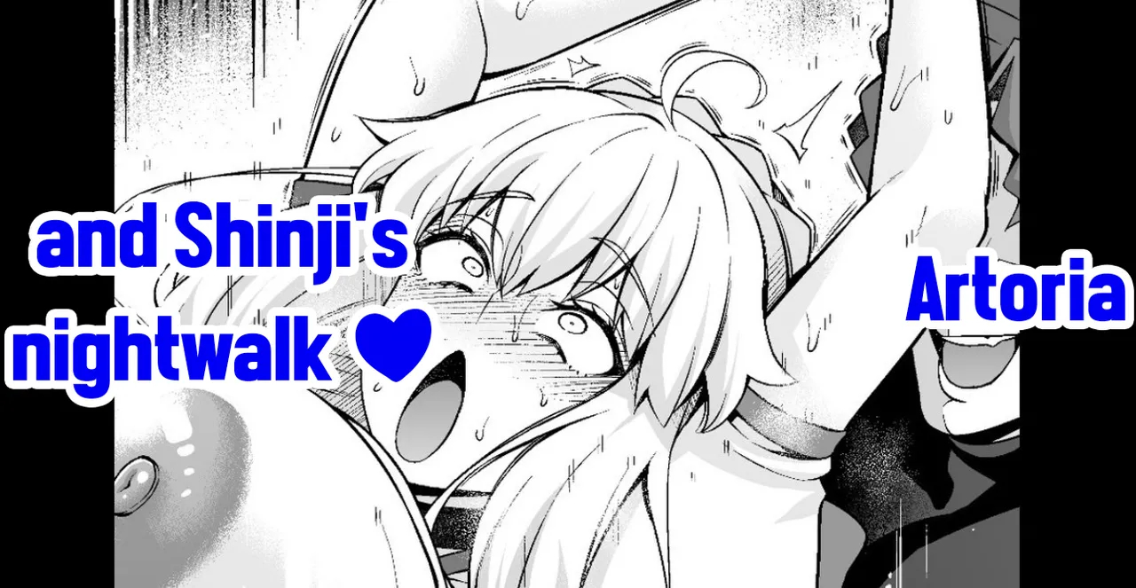 Arutoria, Shinji To Yoru No Sanpo❤ - Artoria And Shinjis Nightwalk ♥ page 1