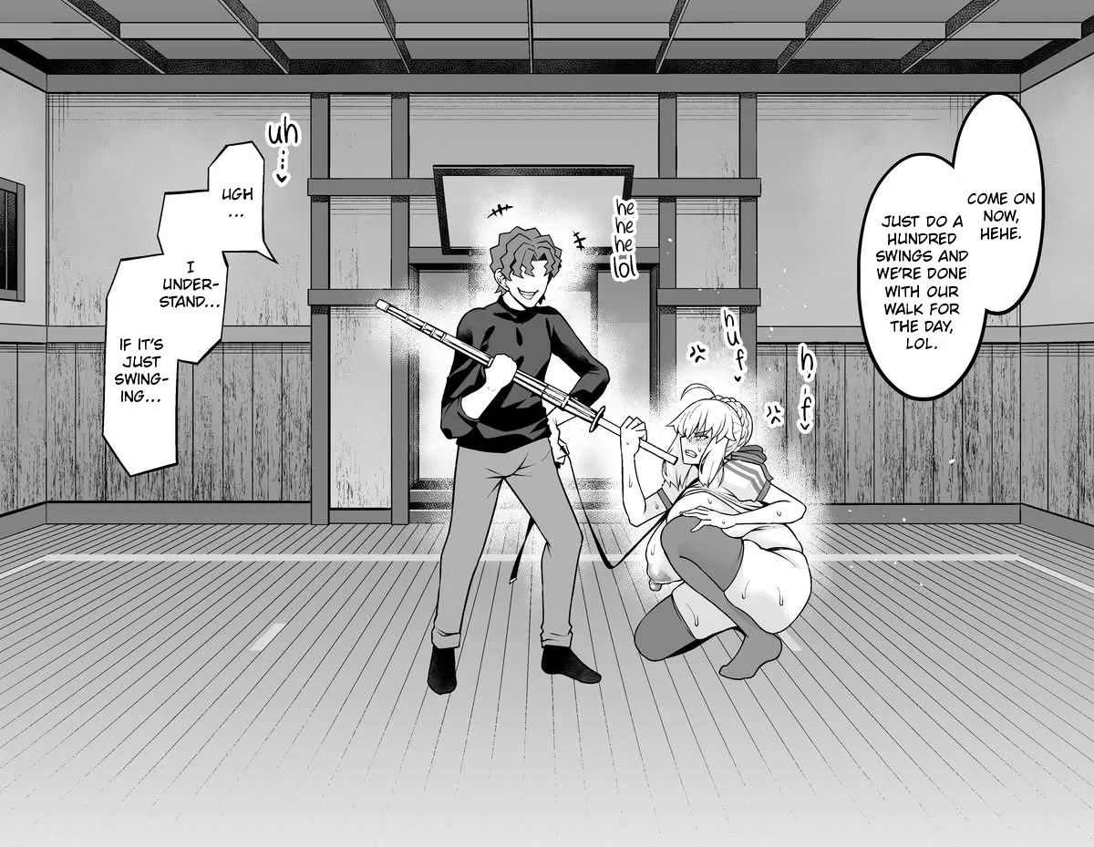 Arutoria, Shinji To Yoru No Sanpo❤ - Artoria And Shinjis Nightwalk ♥ page 5