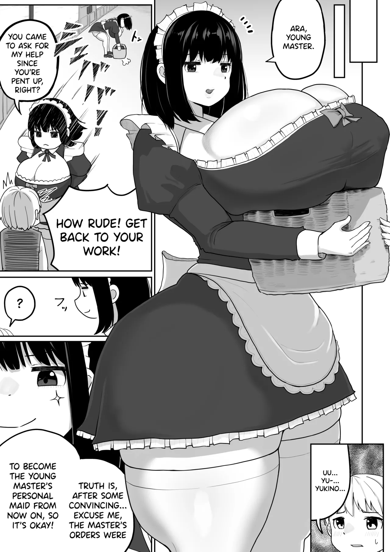 Bakunyuu Deka Maid Ni Onabare Shitara Kuwareta. page 26