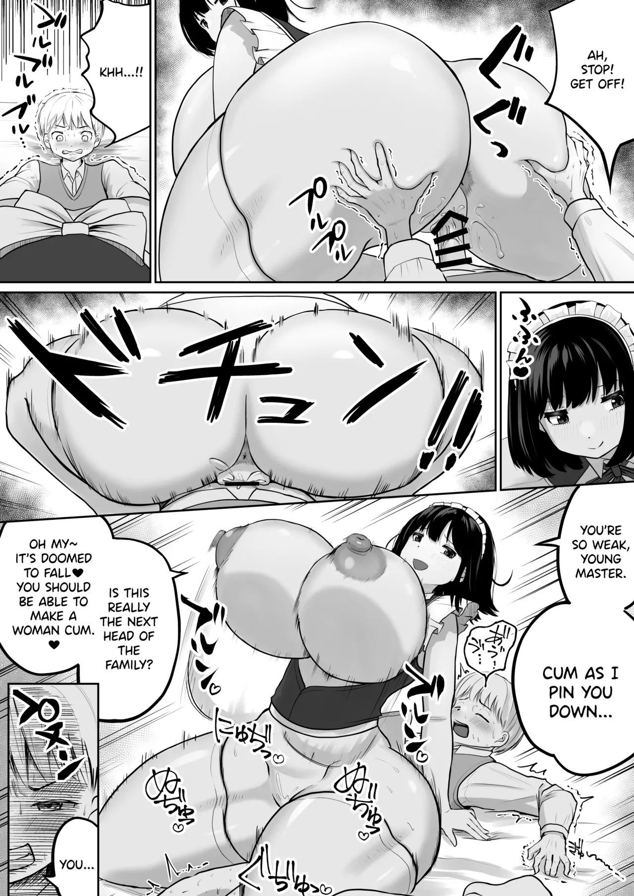 Bakunyuu Deka Maid Ni Onabare Shitara Kuwareta. page 60