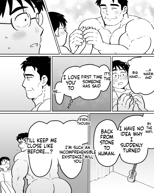 【石がぼくの筋肉巨根パパになった話】前編 page 13