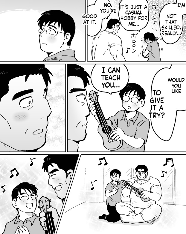 【石がぼくの筋肉巨根パパになった話】前編 page 35