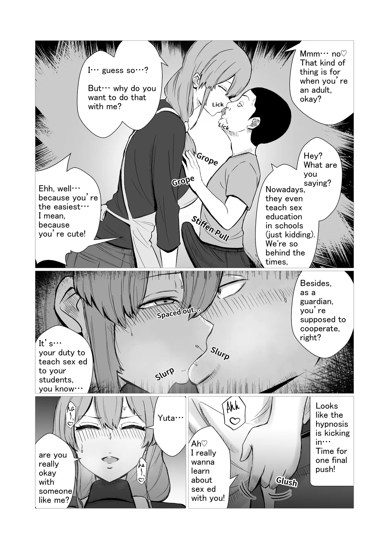 Gentle Mom Gets A Reality Rewrite（はーと）sex Ed Ntr With Her Son’s Classmate page 4