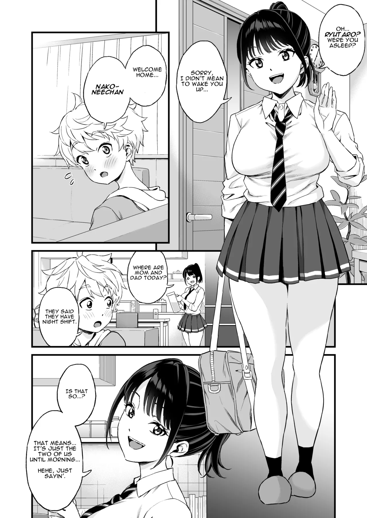 Giri No Onee-san To Sex Suru Hanashi page 3