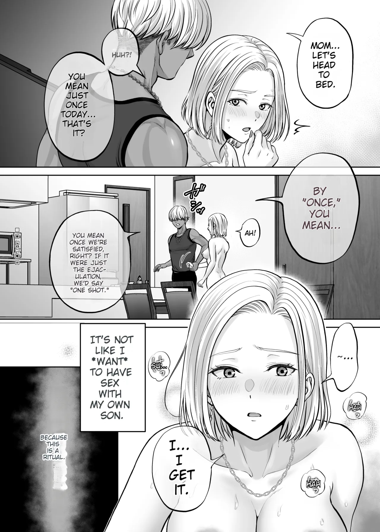 Haha Swapping 4 ~saikon Suru Kaa-chan Ni "2-kai Dake" Tte Onegai Shite Daita Hanashi~ page 91