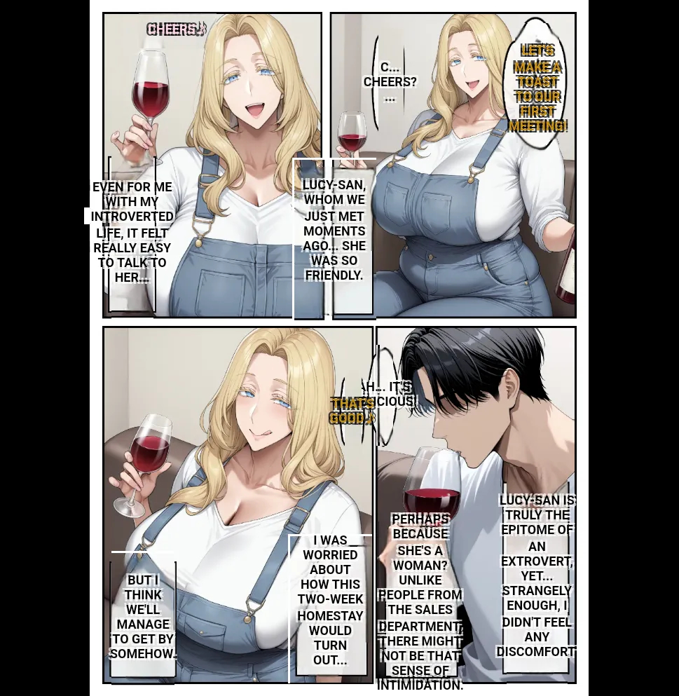 Home Stay Sakino Bakunyuu Blonde Bijyouni Mesuushi Cosde Yuwakusarete Ittchalove Tanetsuke Seikatsu 1-2 + Kakioroshi Epilogue page 11