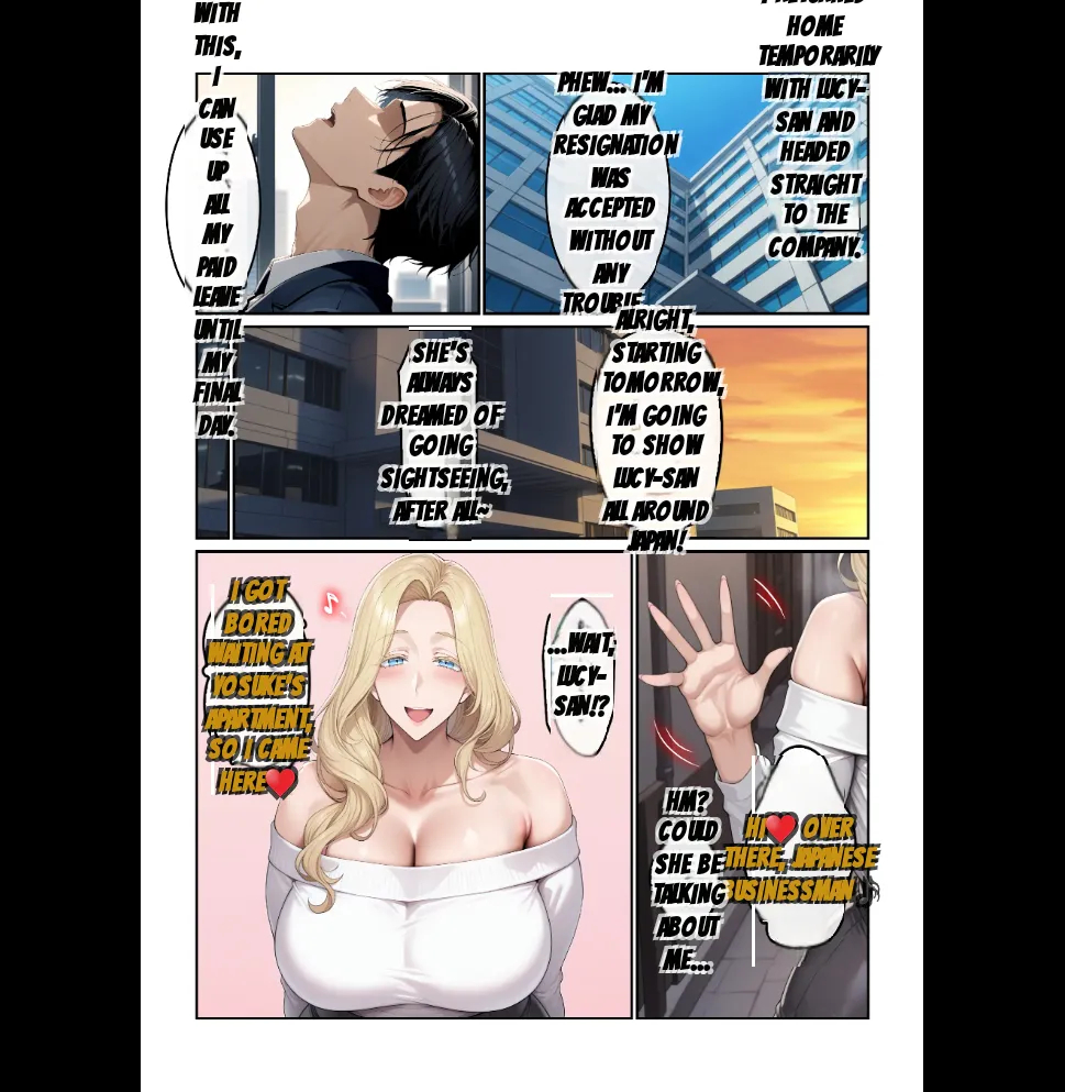 Home Stay Sakino Bakunyuu Blonde Bijyouni Mesuushi Cosde Yuwakusarete Ittchalove Tanetsuke Seikatsu 1-2 + Kakioroshi Epilogue page 124