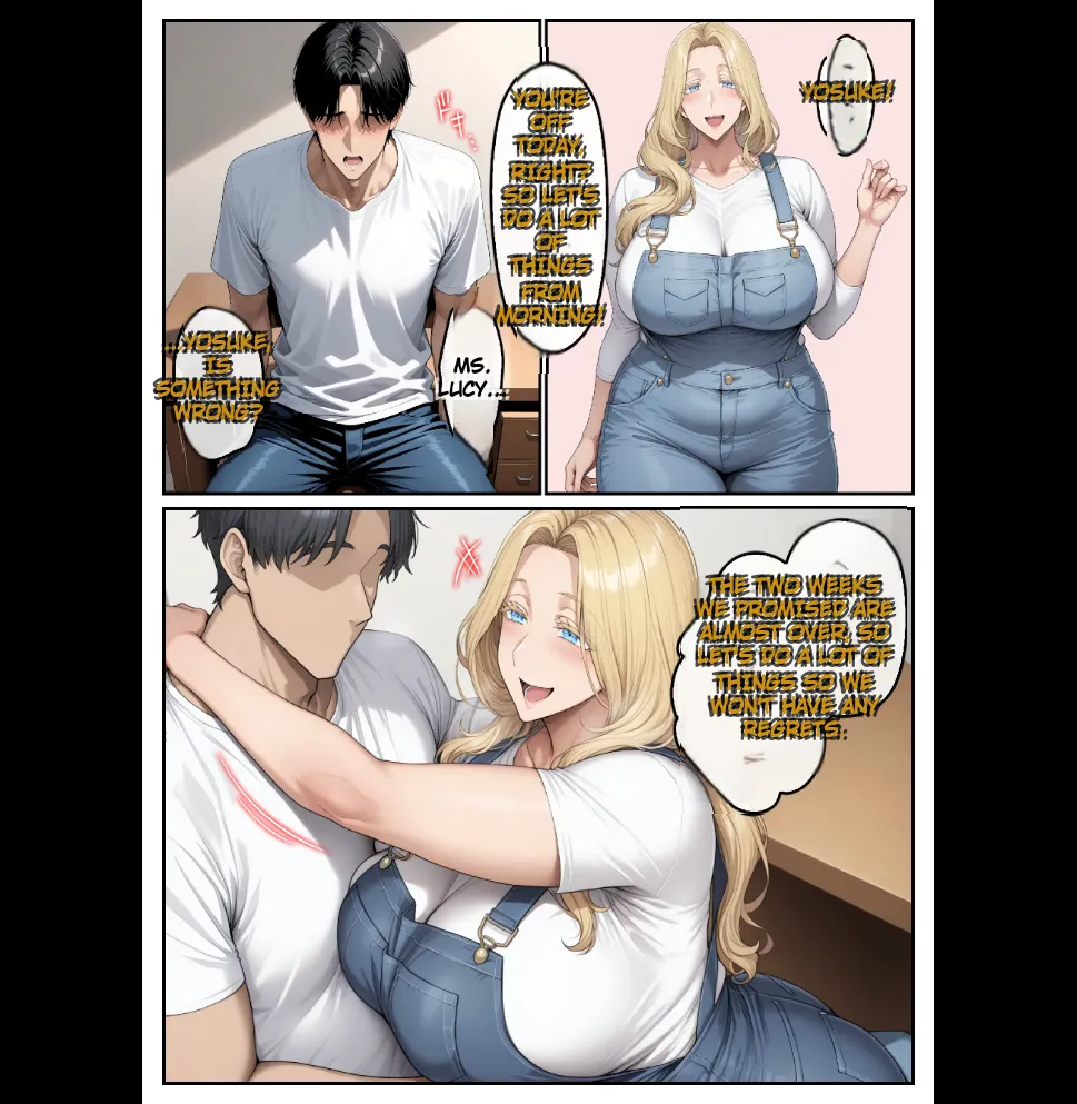 Home Stay Sakino Bakunyuu Blonde Bijyouni Mesuushi Cosde Yuwakusarete Ittchalove Tanetsuke Seikatsu 1-2 + Kakioroshi Epilogue page 68