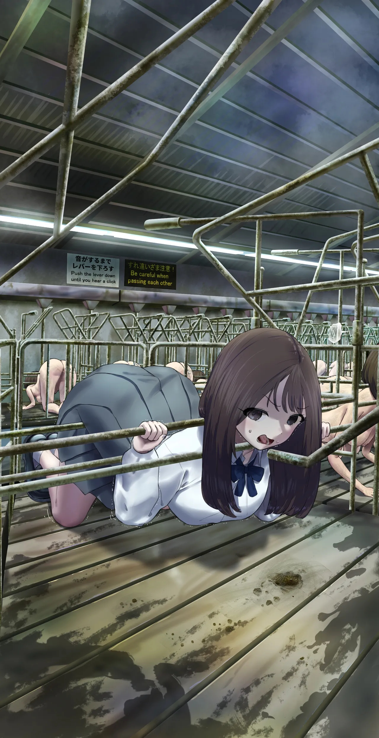 I Tried Going Into A Stall During A Tour Of The Livestock Barn page 44