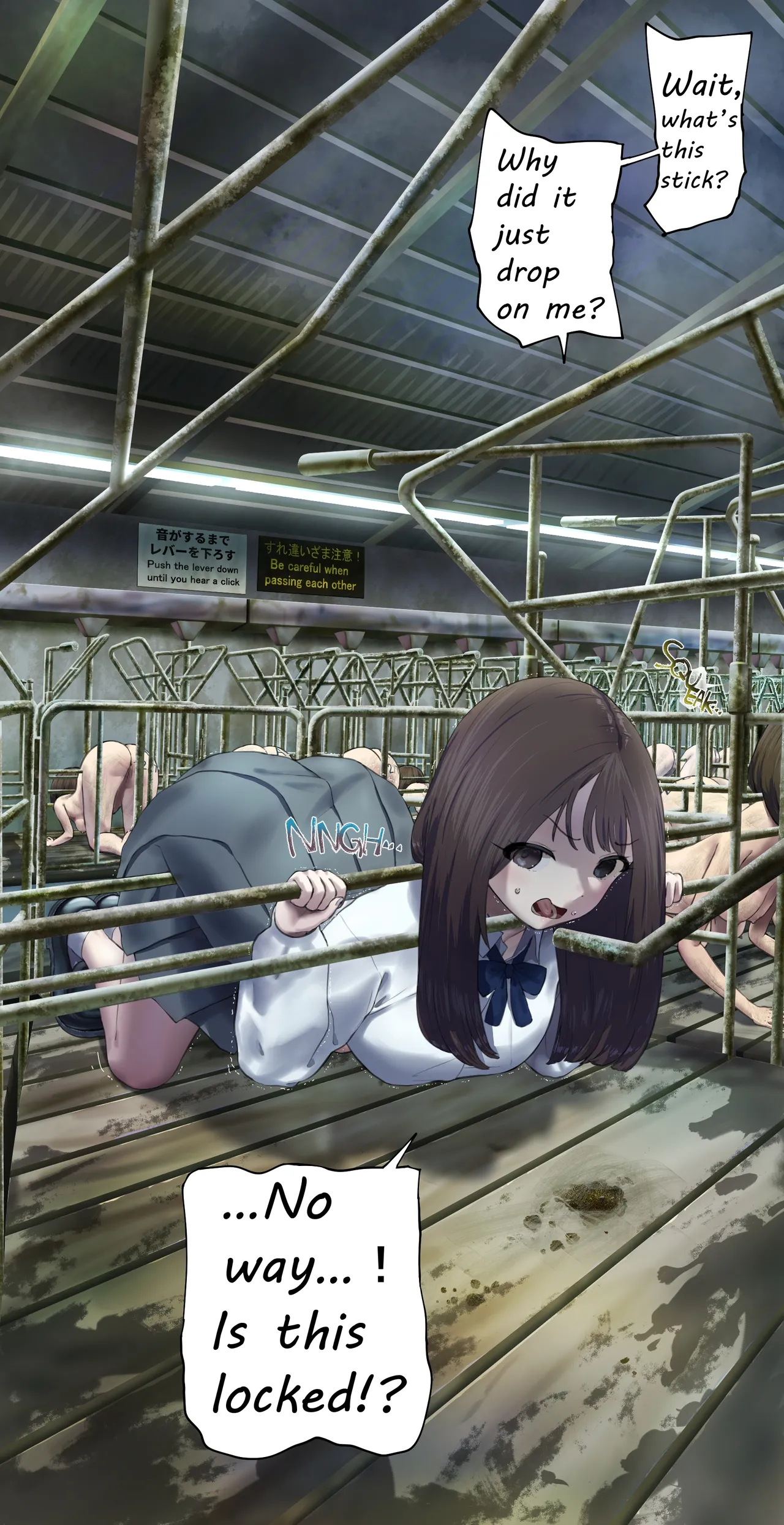 I Tried Going Into A Stall During A Tour Of The Livestock Barn page 7