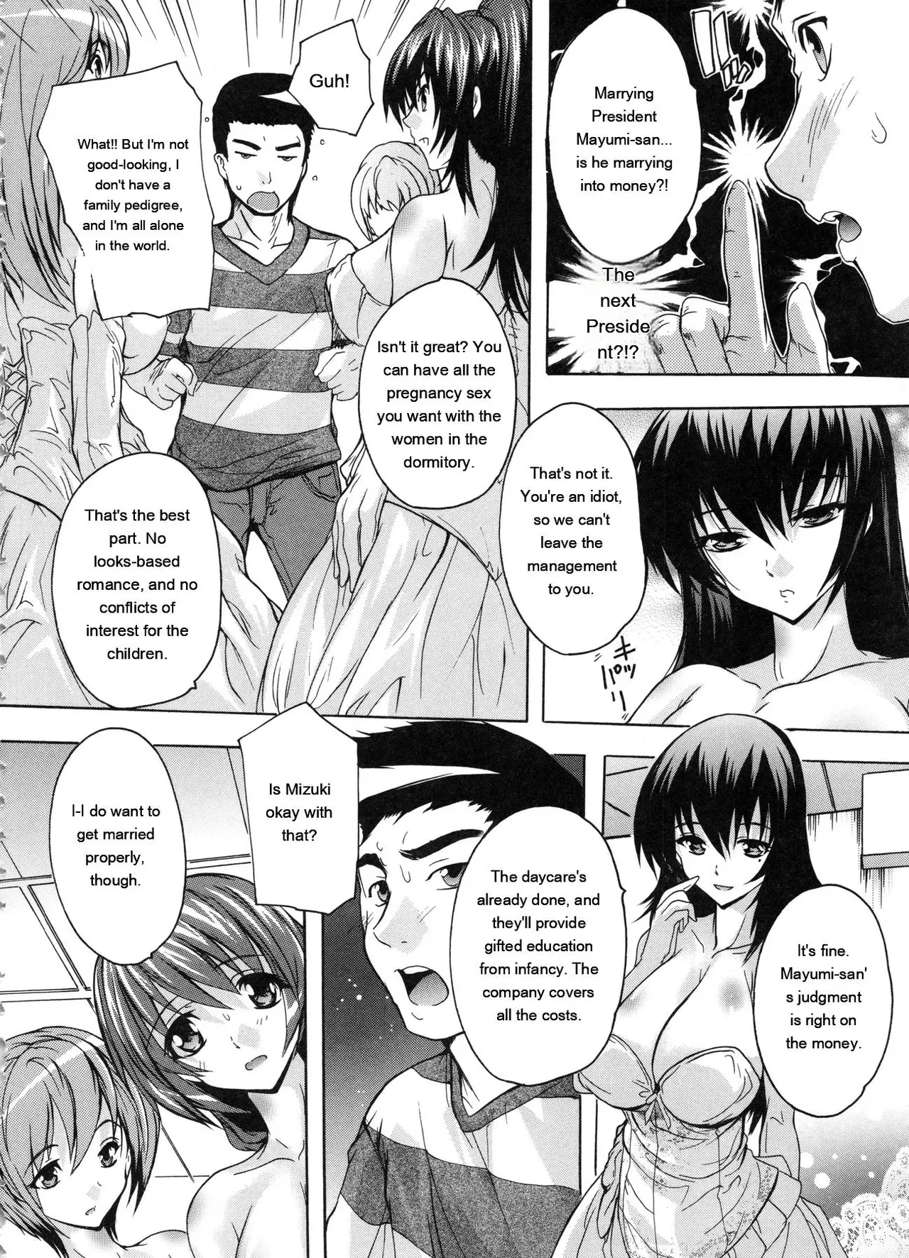 Juumin Zenin Ninshin Kibou! Joshiryou Kanrinin page 135
