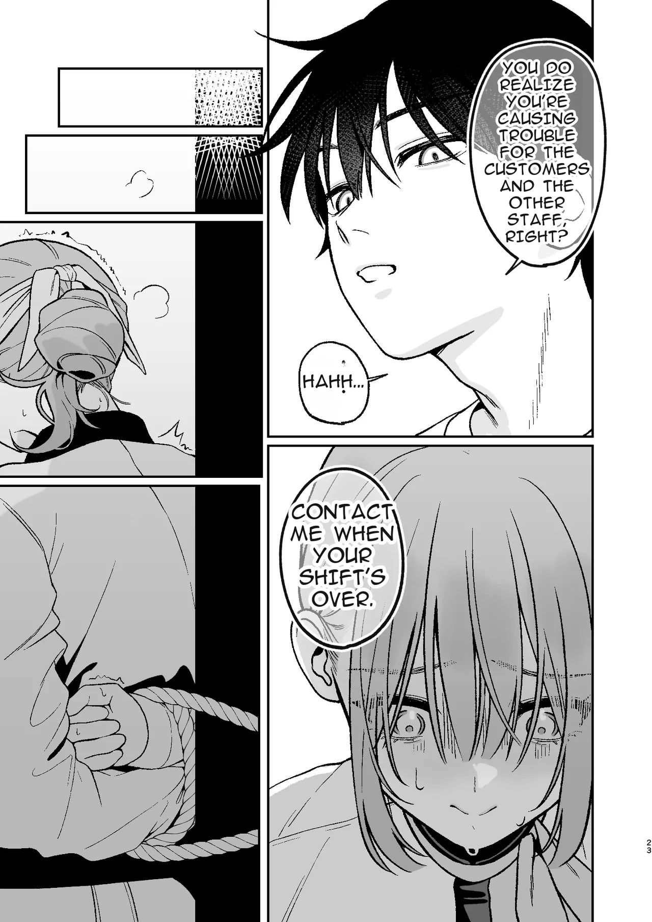 Karaoke Tenin No Uragawa 2 ~tennai Onabare Kousoku Gangu Ecchi~ page 23