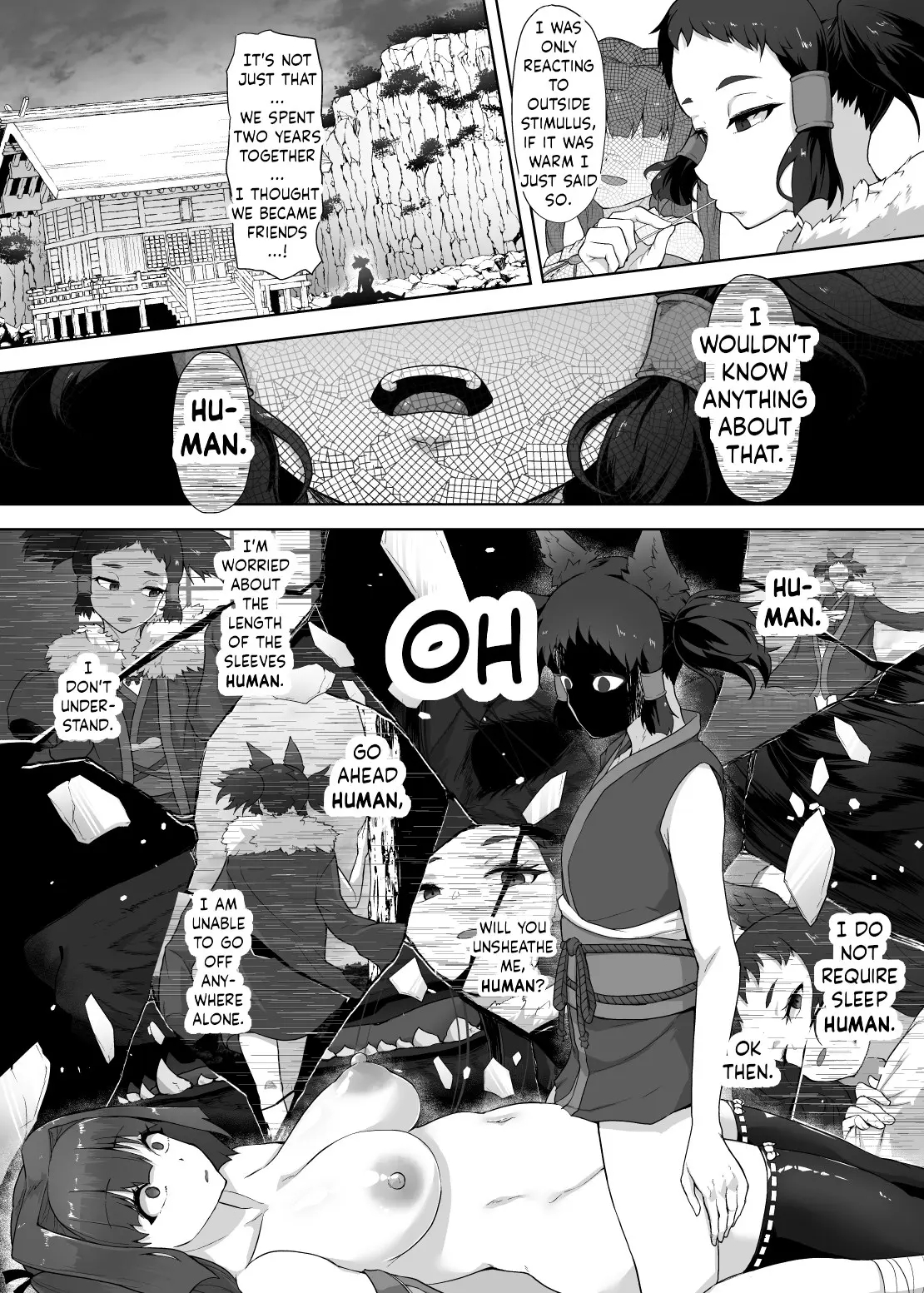 Katana No Miko, Futanari Sakusei Level Drain Youtou Ni Fuminijirareshi Kokoro page 33