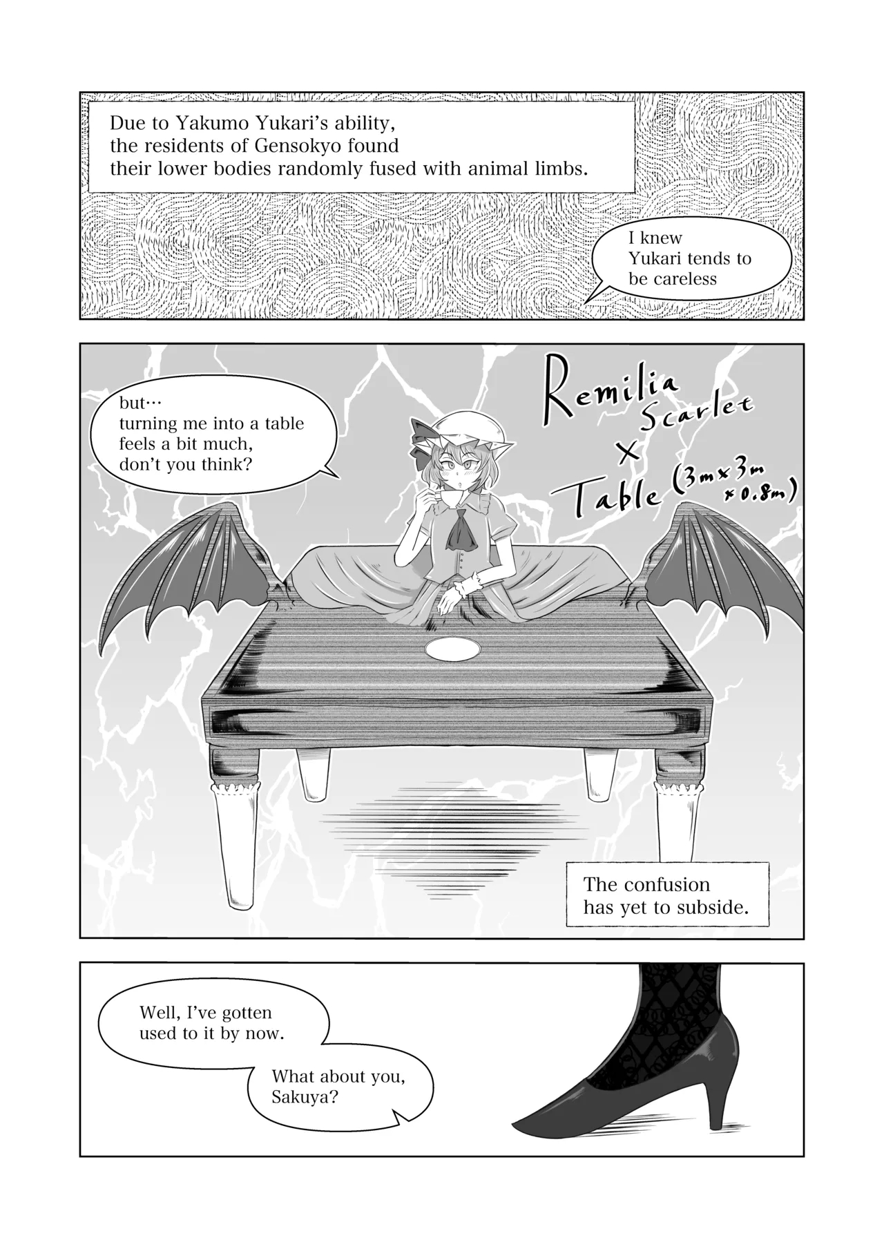 Legless In Gensokyo 2 page 1