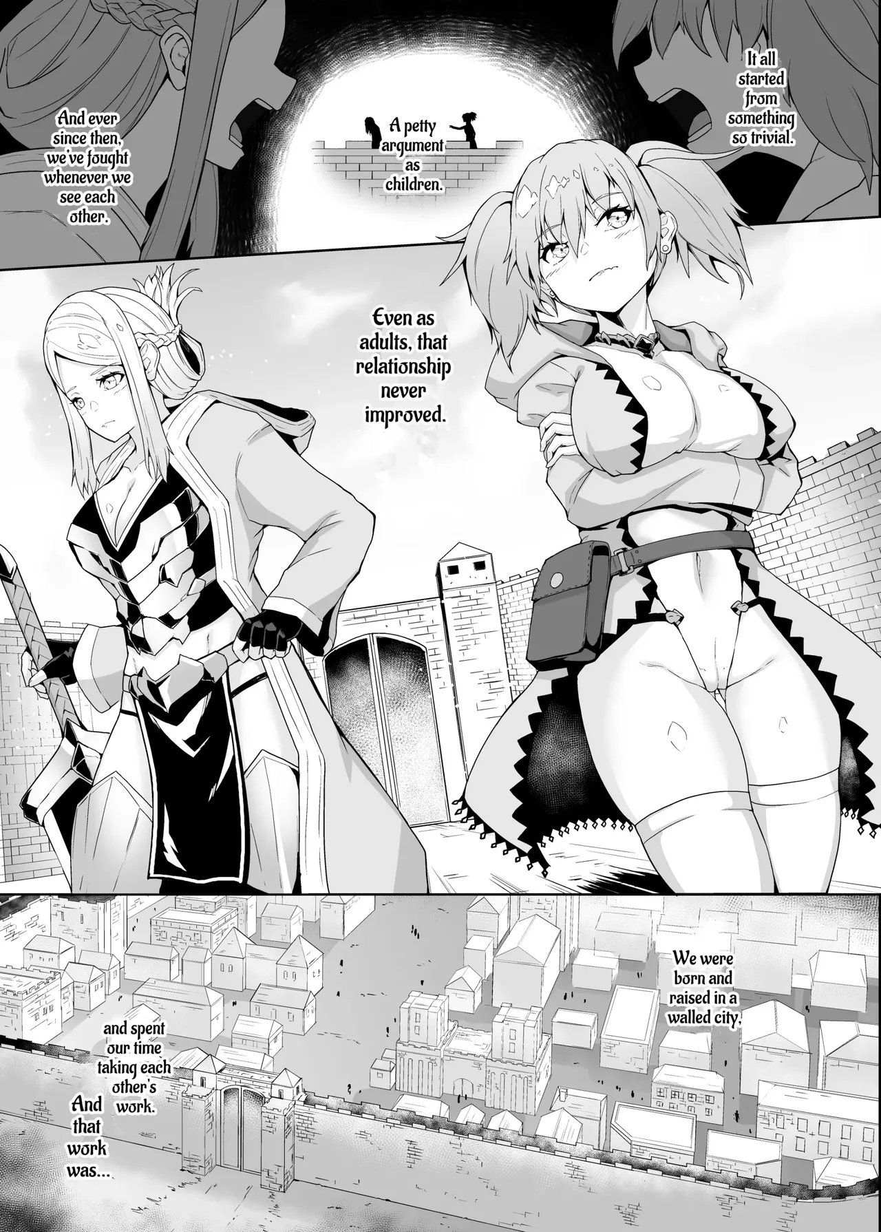 Level Drain Futanari Kyousei Sex O Saserarete, Subete O Ushinau Onna Mahoutsukai To Onna Kenshi page 2