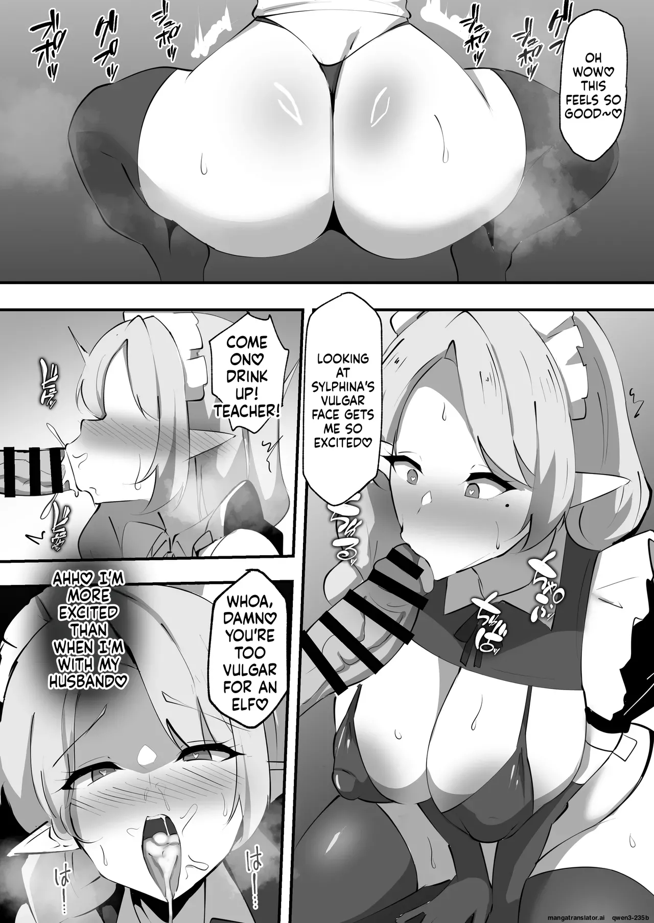Lewd Corruption Magic Lesson ~the Married Elf Wife Becomes The Perverted Noble's Impregnating Meat Toilet~ page 15