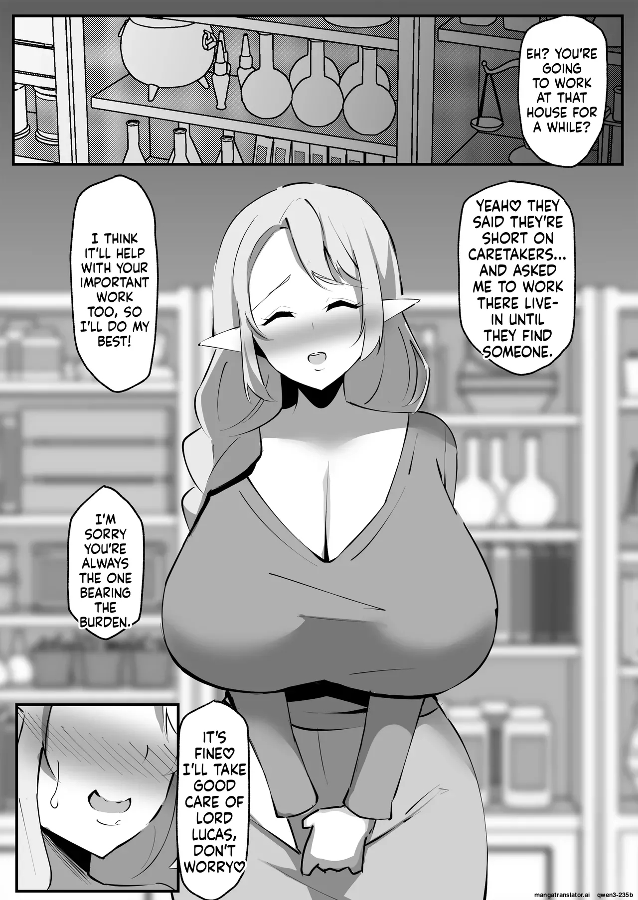 Lewd Corruption Magic Lesson ~the Married Elf Wife Becomes The Perverted Noble's Impregnating Meat Toilet~ page 34