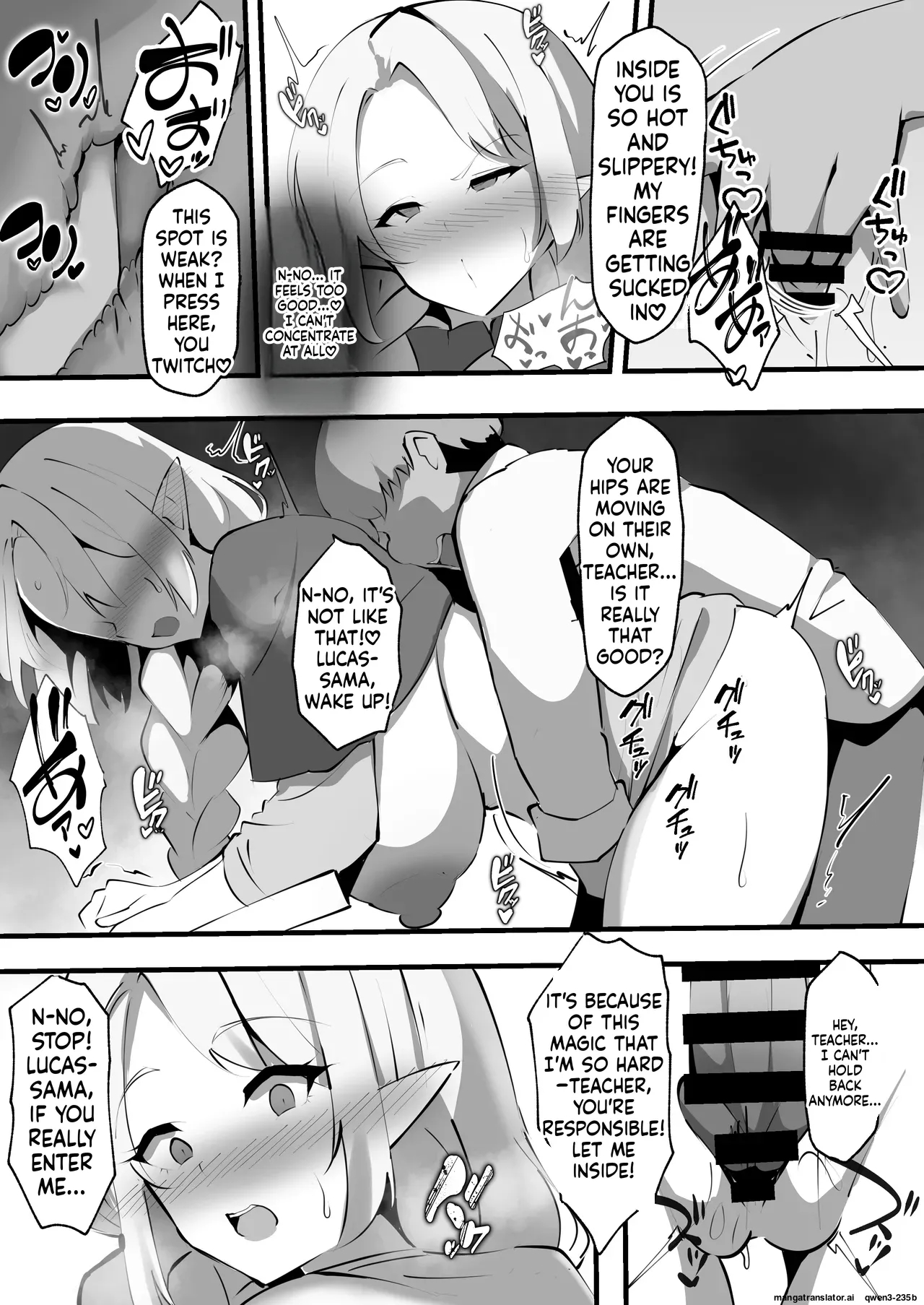 Lewd Corruption Magic Lesson ~the Married Elf Wife Becomes The Perverted Noble's Impregnating Meat Toilet~ page 8