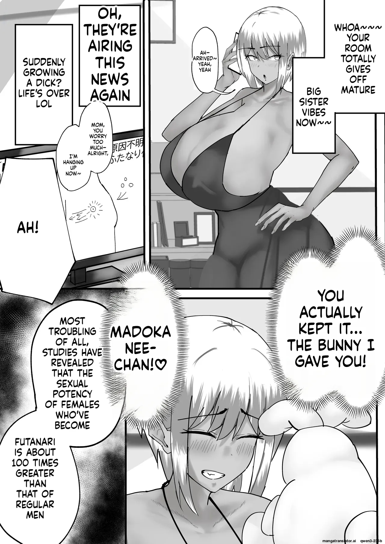 Madoka Onee-chan's Exposed Cock！！ page 11