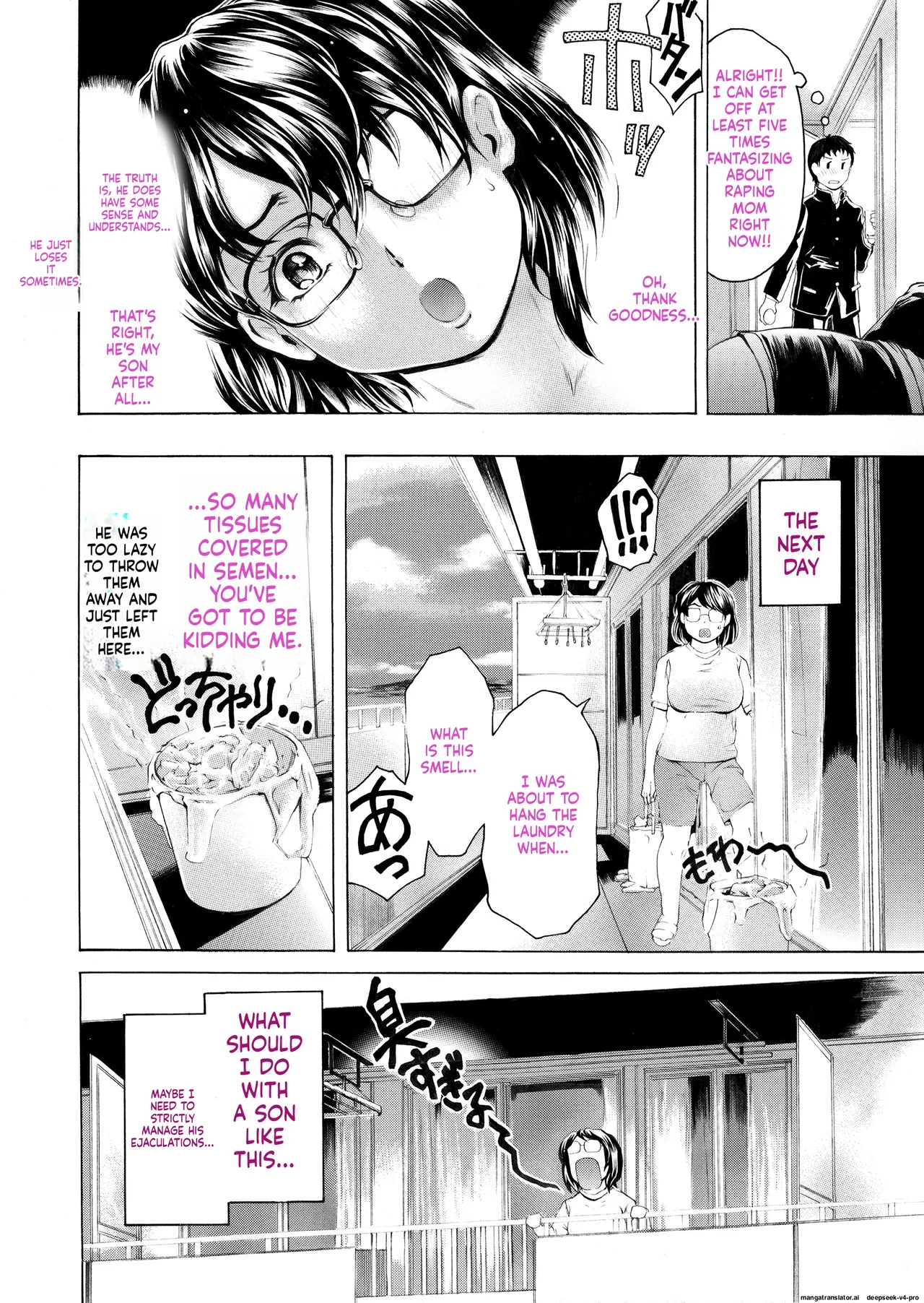 ] Musuko Ni Mainichi Shitsukoku Semararete, Shikatanaku 3-ka Ni Ikkai Seiyoku Shori Shite Yattemasu page 12