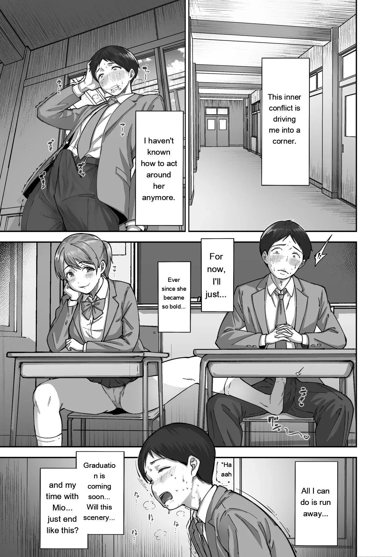 Nige Chin Complex ~aza To Kyonyuu Joshi No Chouhatsu Ni Bokki Kakushi Nigeta Zako Ww~ page 10