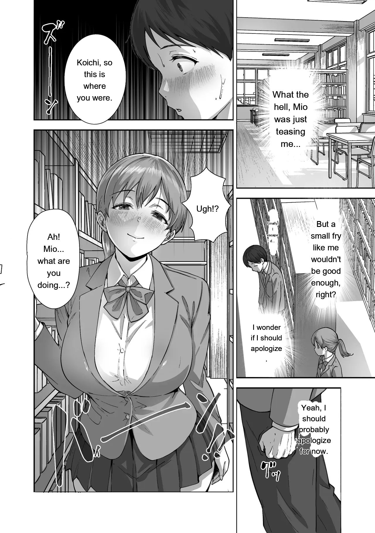 Nige Chin Complex ~aza To Kyonyuu Joshi No Chouhatsu Ni Bokki Kakushi Nigeta Zako Ww~ page 25