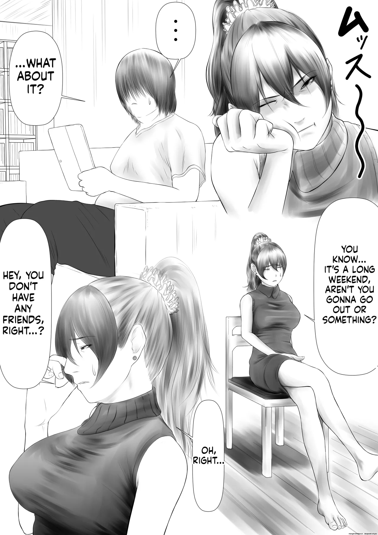Okaasan Ga Hidoi Koto O Iu Node, Hippa Taitara, Yal Koto Ga Dekimashita page 1