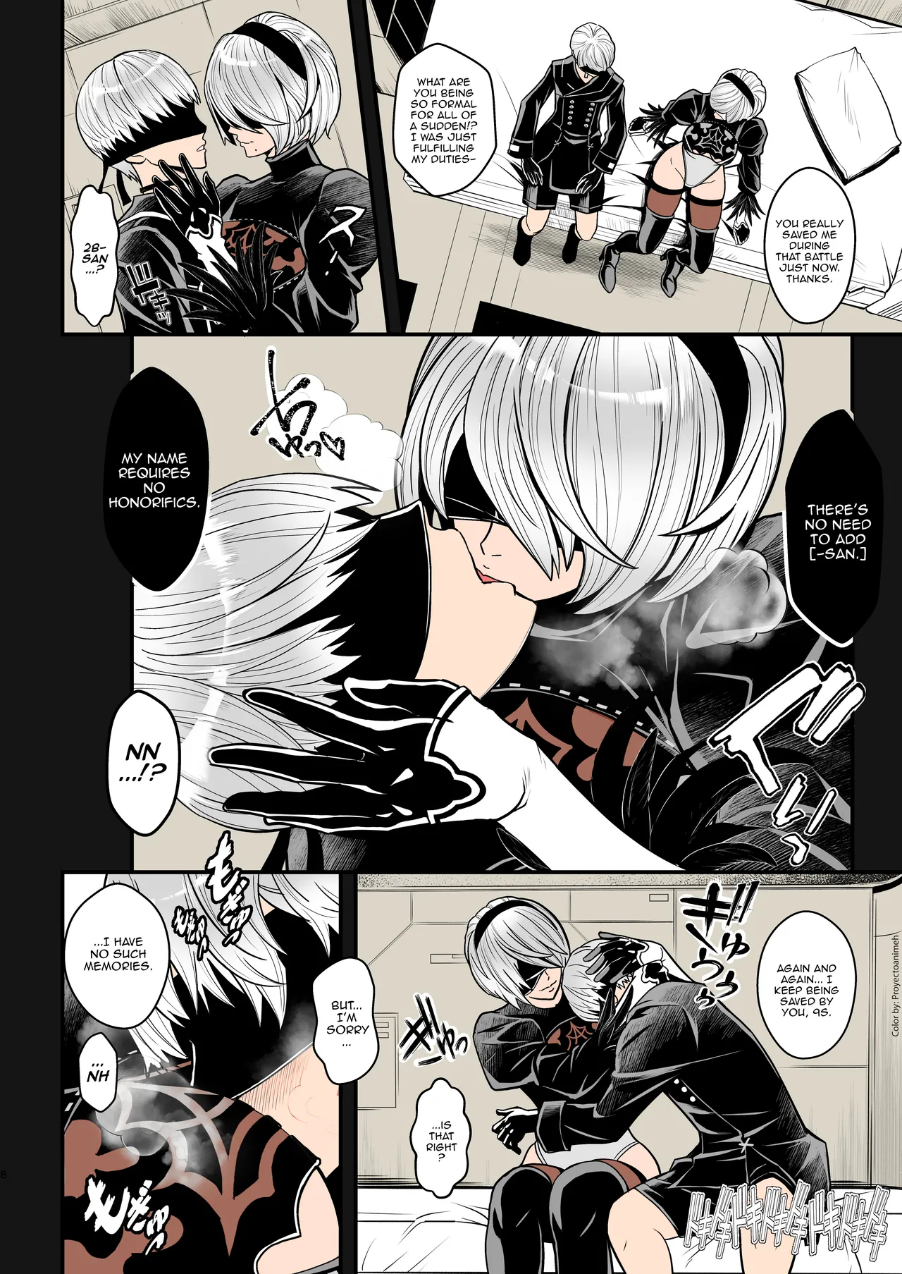 Onna Senshinokyuusoku Female Warrior Rest Colorized page 8