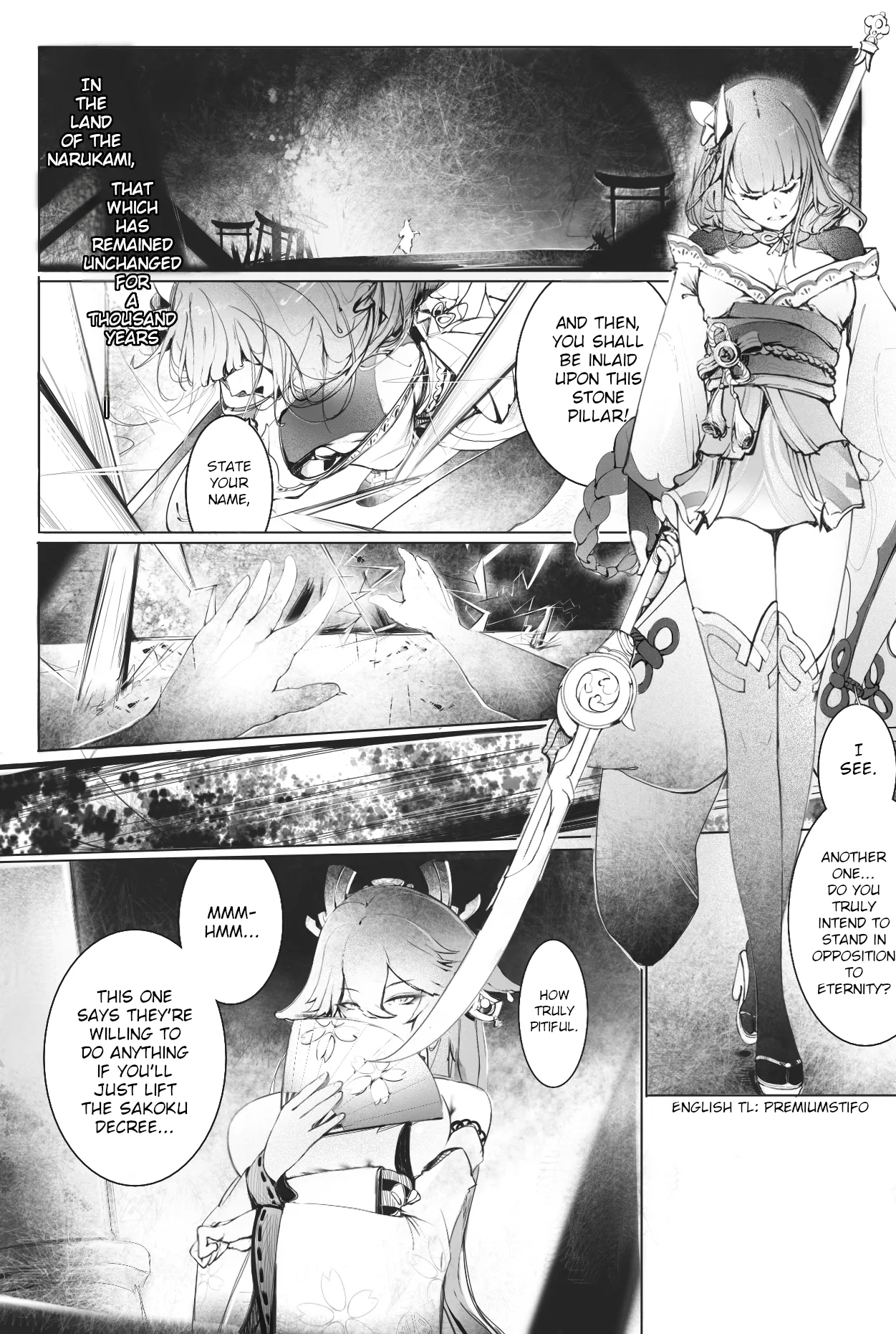 Raiden Shogun And Yae Miko page 1