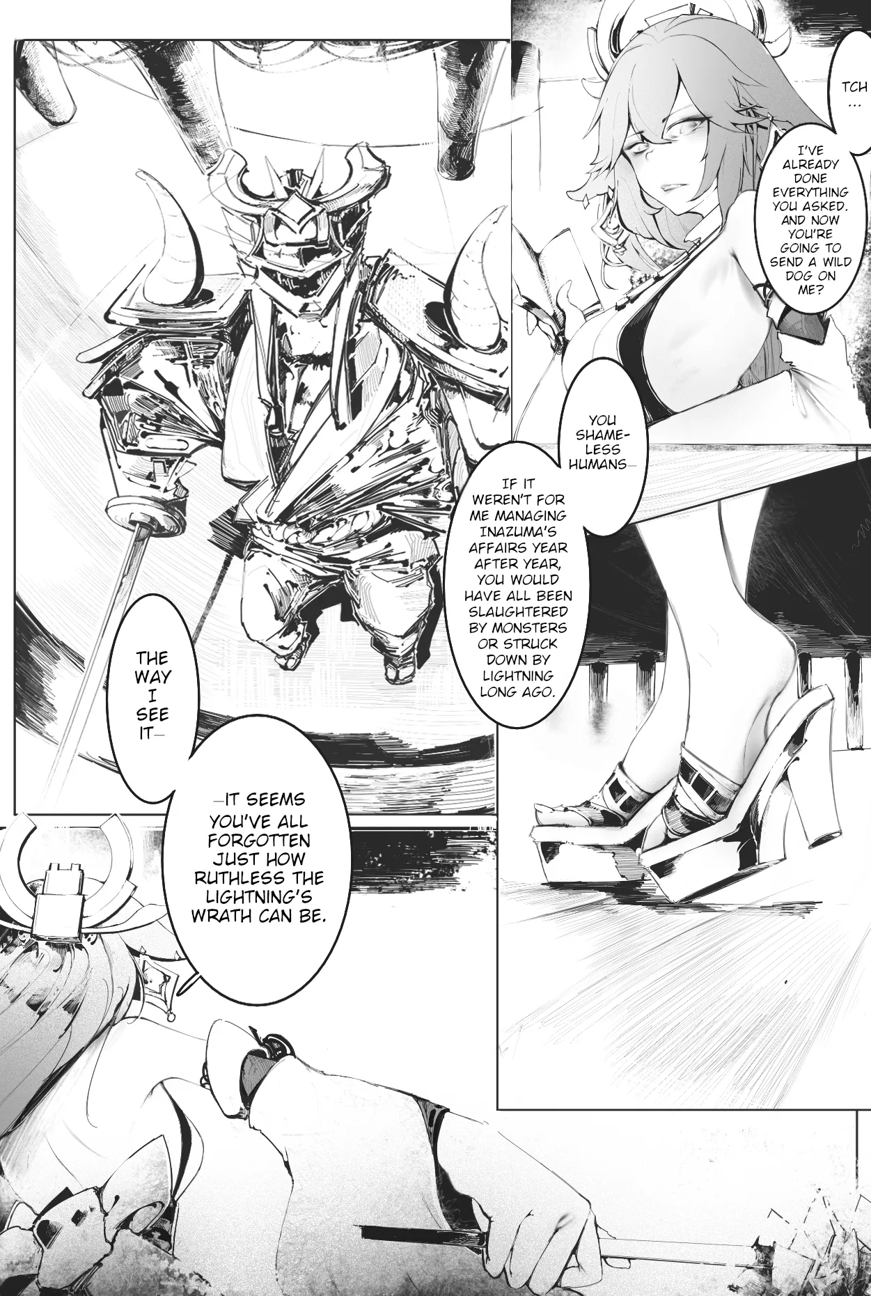 Raiden Shogun And Yae Miko page 11