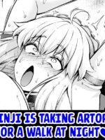 Shinji Is Taking Artoria For A Walk At Night❤ page 1