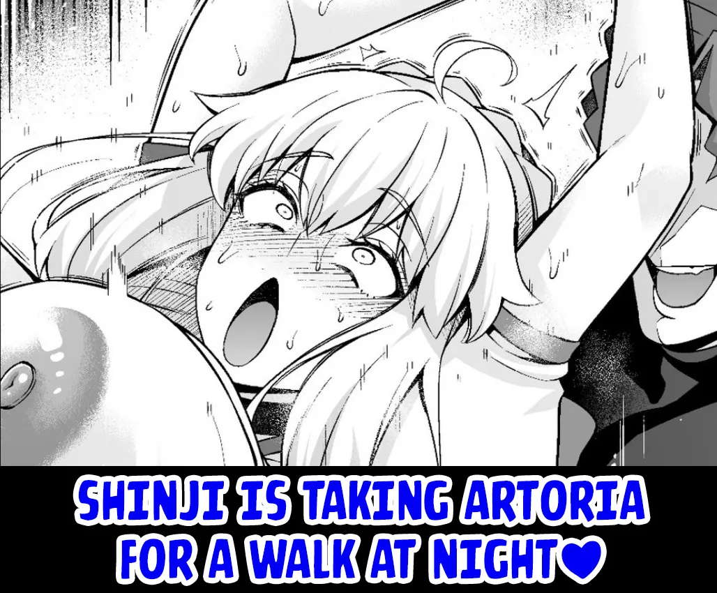 Shinji Is Taking Artoria For A Walk At Night❤ page 1