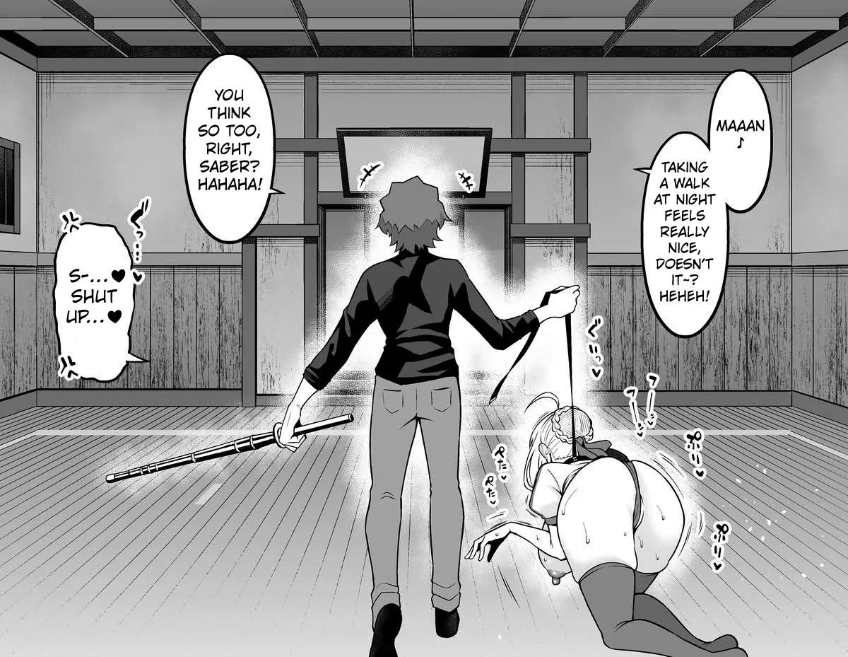 Shinji Is Taking Artoria For A Walk At Night❤ page 3