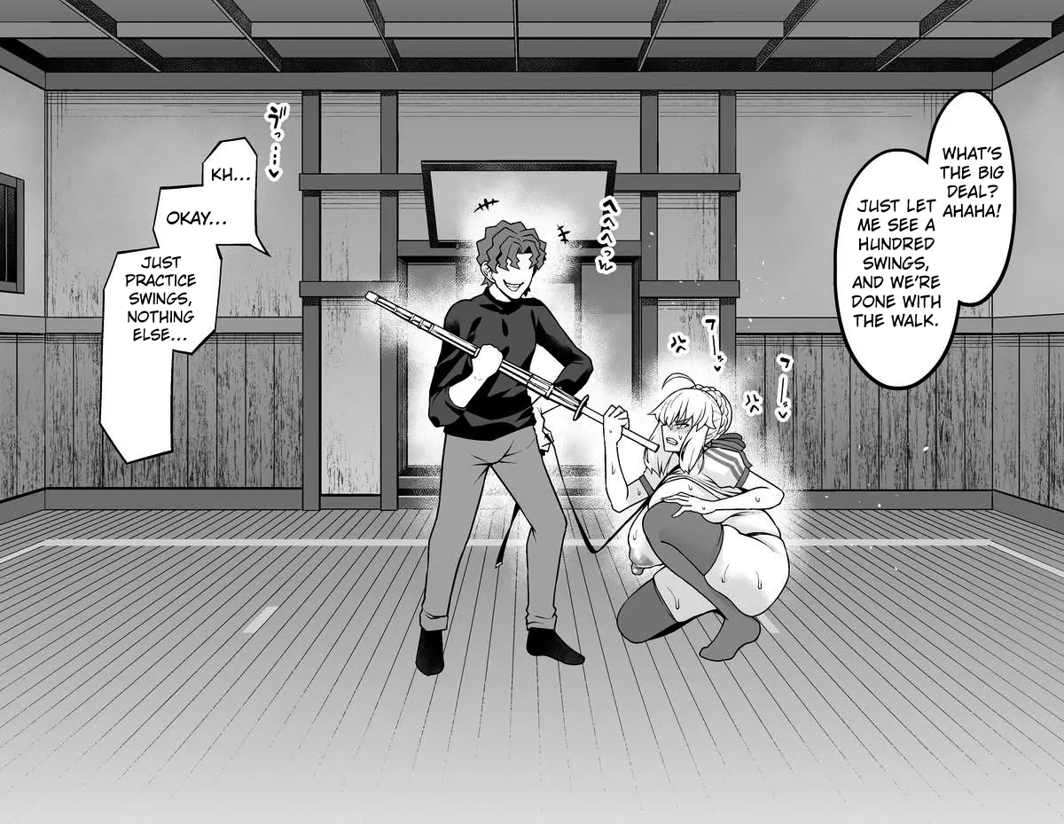 Shinji Is Taking Artoria For A Walk At Night❤ page 5
