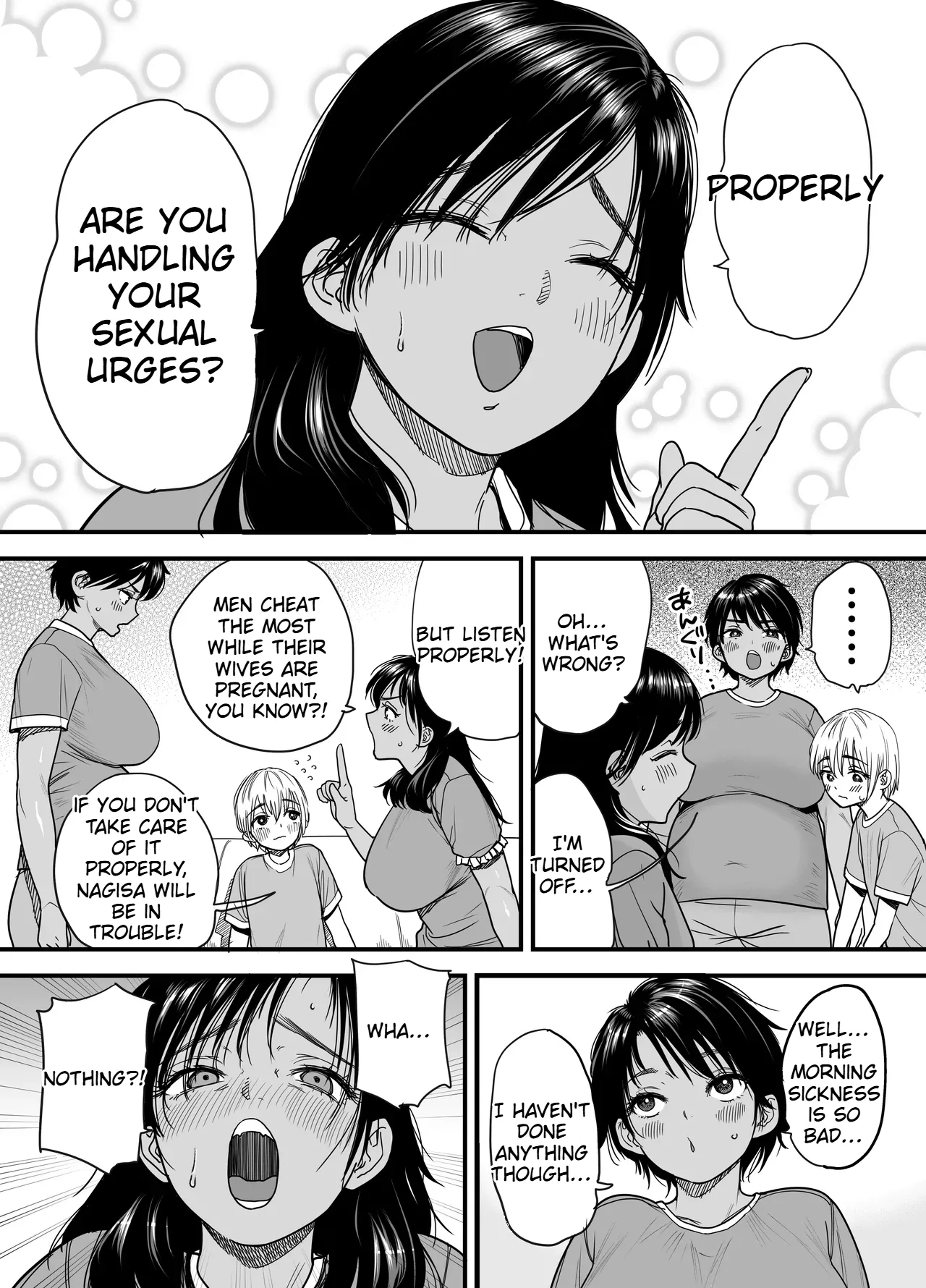 Tall, Tanned, Tomboyish! Nagisa-chan 3 — Since Pregnant Nagisa-chan Can't Do It, Nagisa's Hairy Mama Takes Care Of The Sexual Relief: Sex Edition page 5