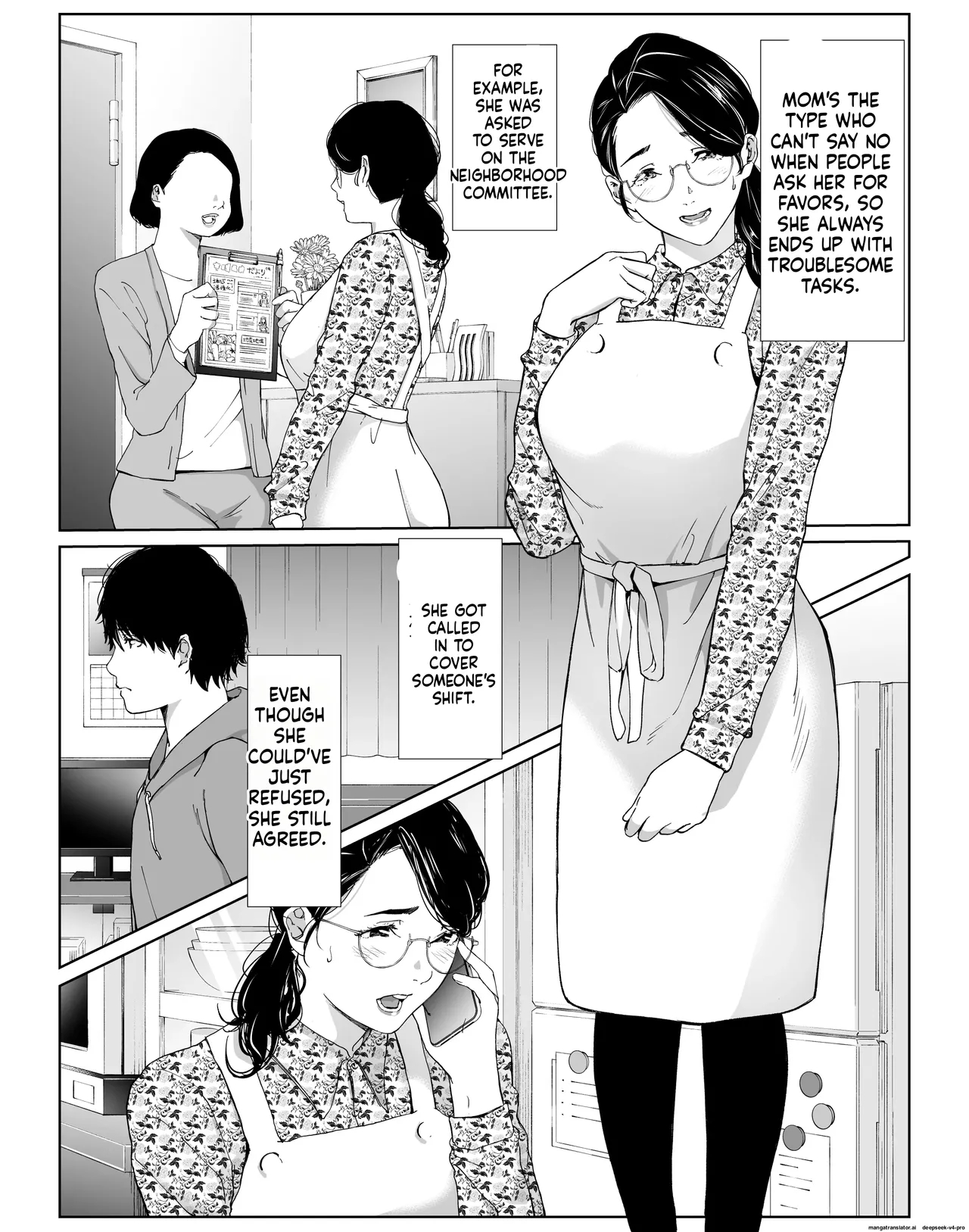 Tanomaretara Kotowarenai Seikaku No Okaa-san O Kudoite Mita page 2