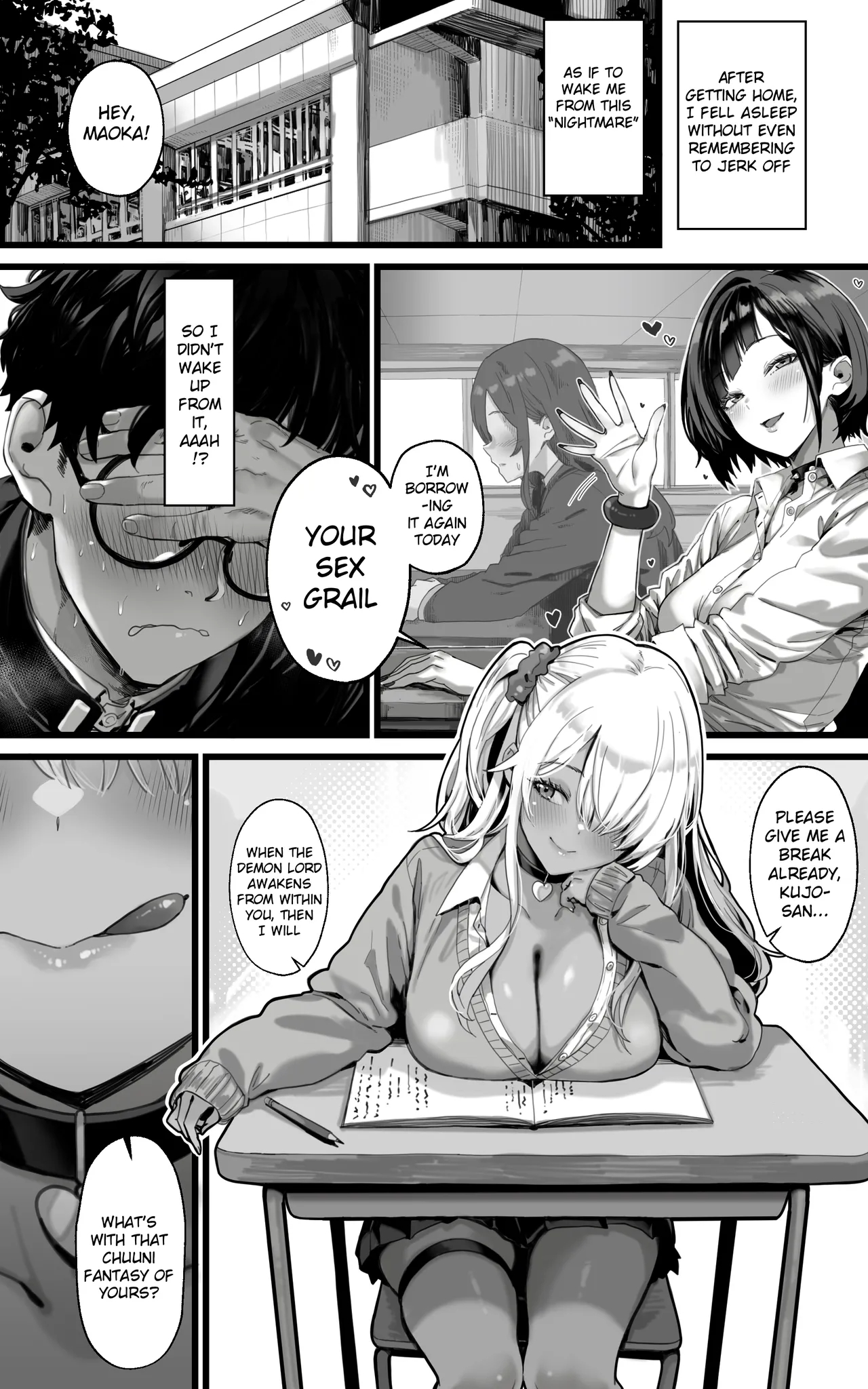 The Fap Material Gyaru Harem - We'll Serve You With Our Whole Heart And Souls Using Blowjobs, Titfucks, And Threesomes Until The Demon Lord Awakens!! page 13