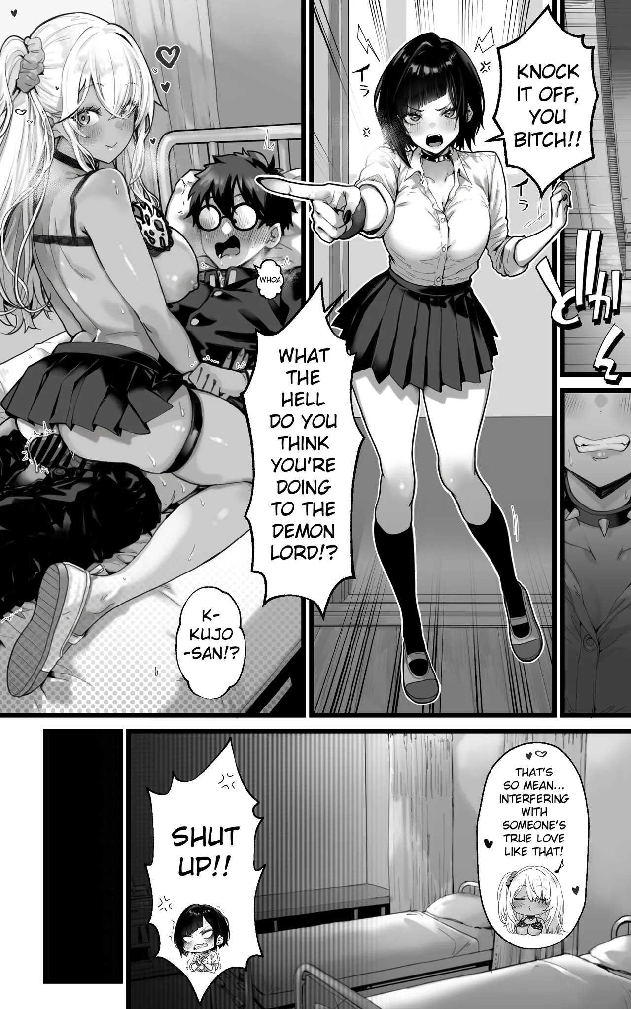 The Fap Material Gyaru Harem - We'll Serve You With Our Whole Heart And Souls Using Blowjobs, Titfucks, And Threesomes Until The Demon Lord Awakens!! page 20