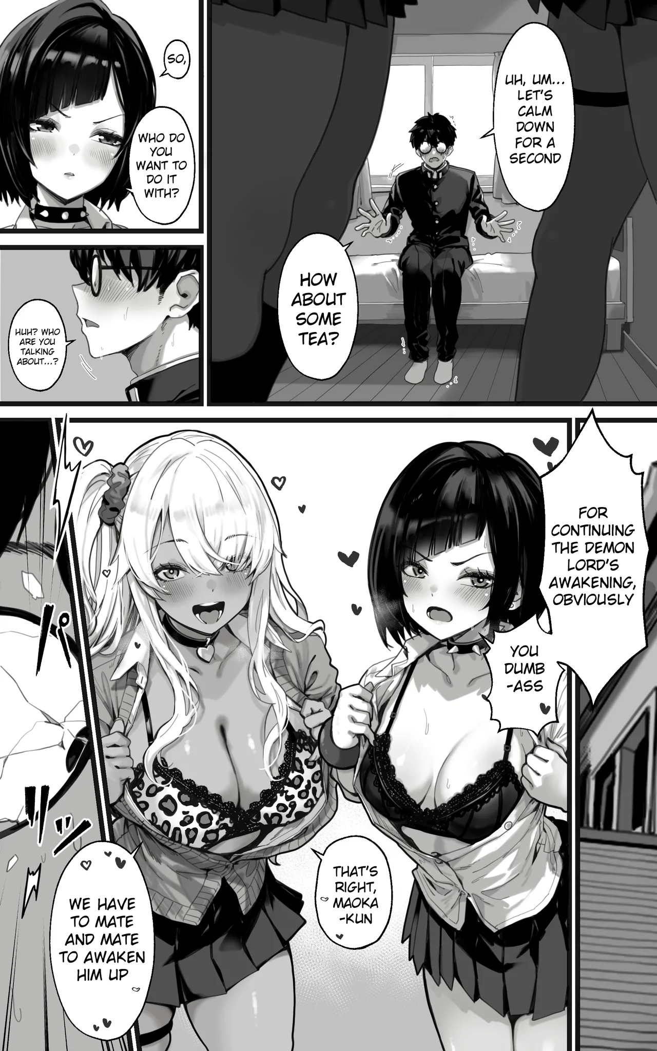 The Fap Material Gyaru Harem - We'll Serve You With Our Whole Heart And Souls Using Blowjobs, Titfucks, And Threesomes Until The Demon Lord Awakens!! page 22