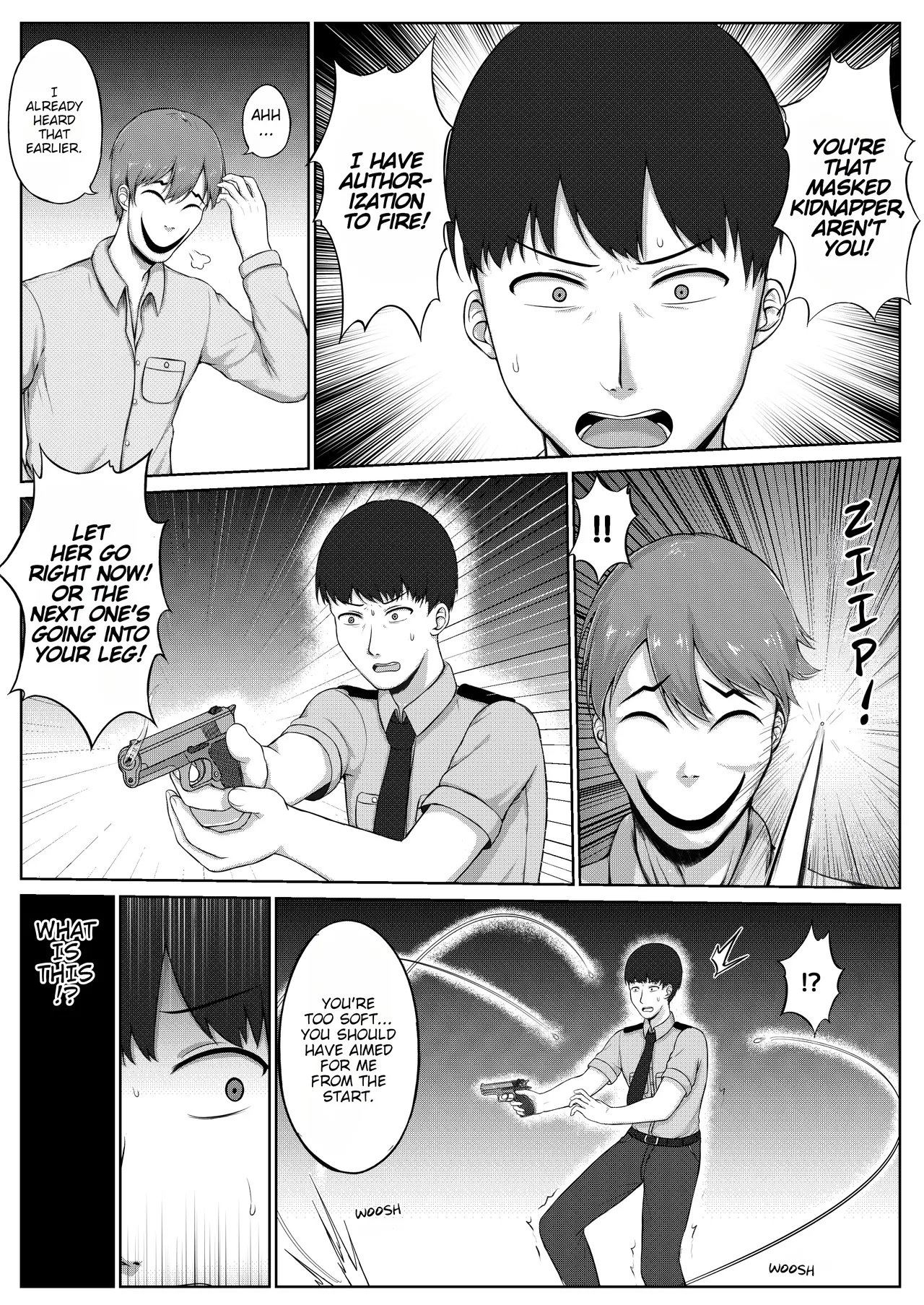The Policewoman And The Tickling Kidnapper page 15