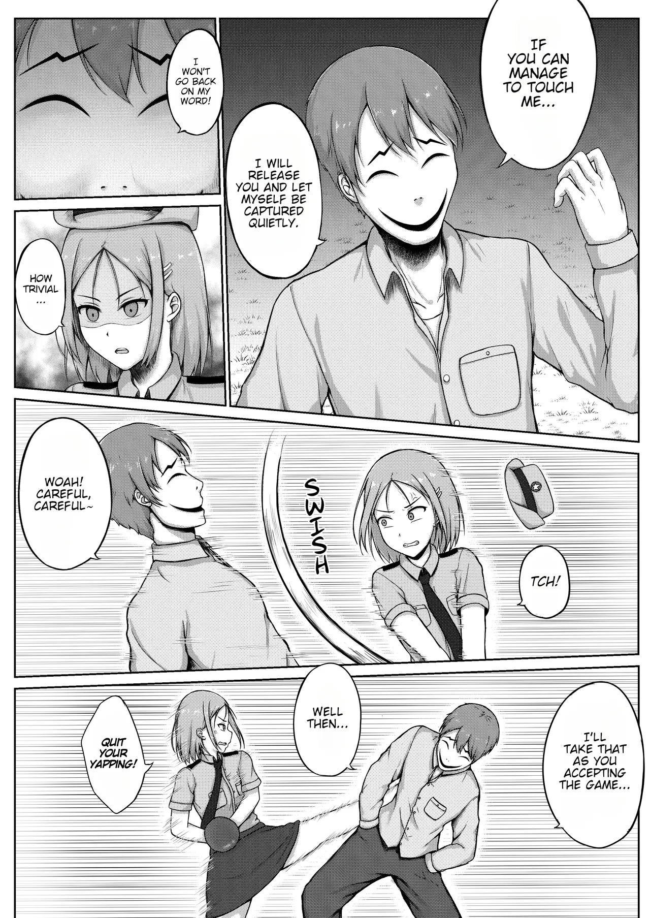The Policewoman And The Tickling Kidnapper page 9