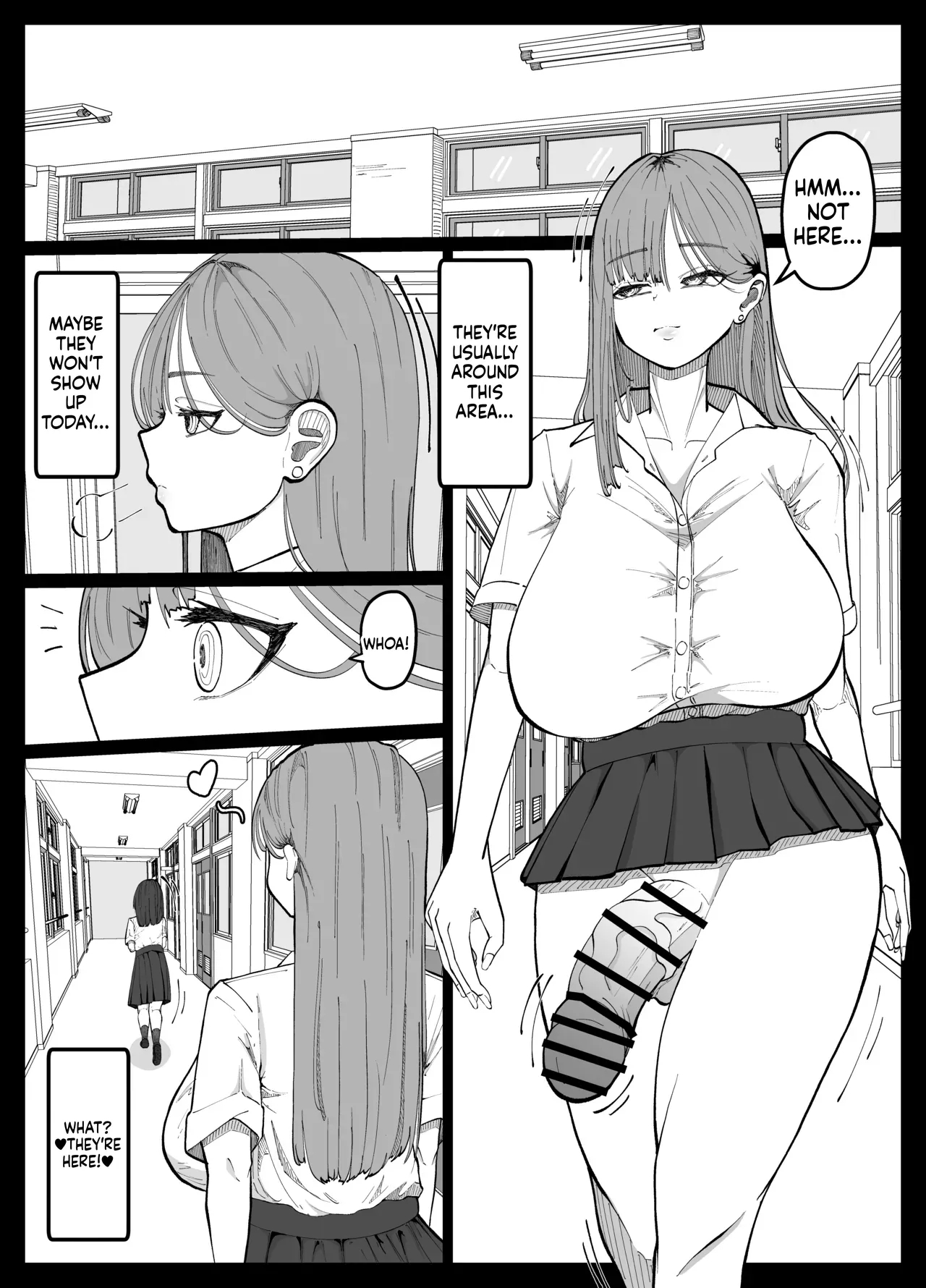 The Story Of A Futanari Gal Who Turns Her Friendless Introverted Girl Into An Onahole page 2